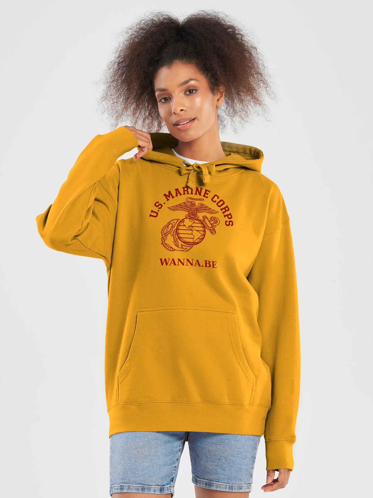 U.S. Marines Wanna.Be Hoodie — A Little Semper Fi, A Lot of Humor! product image (21)