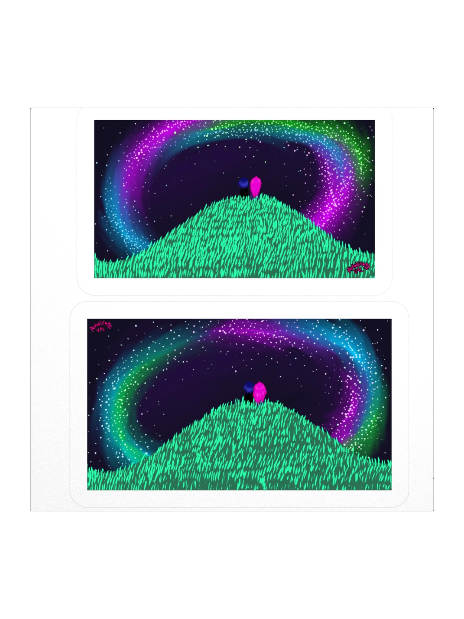 Couple Stargazing Sticker product image (1)