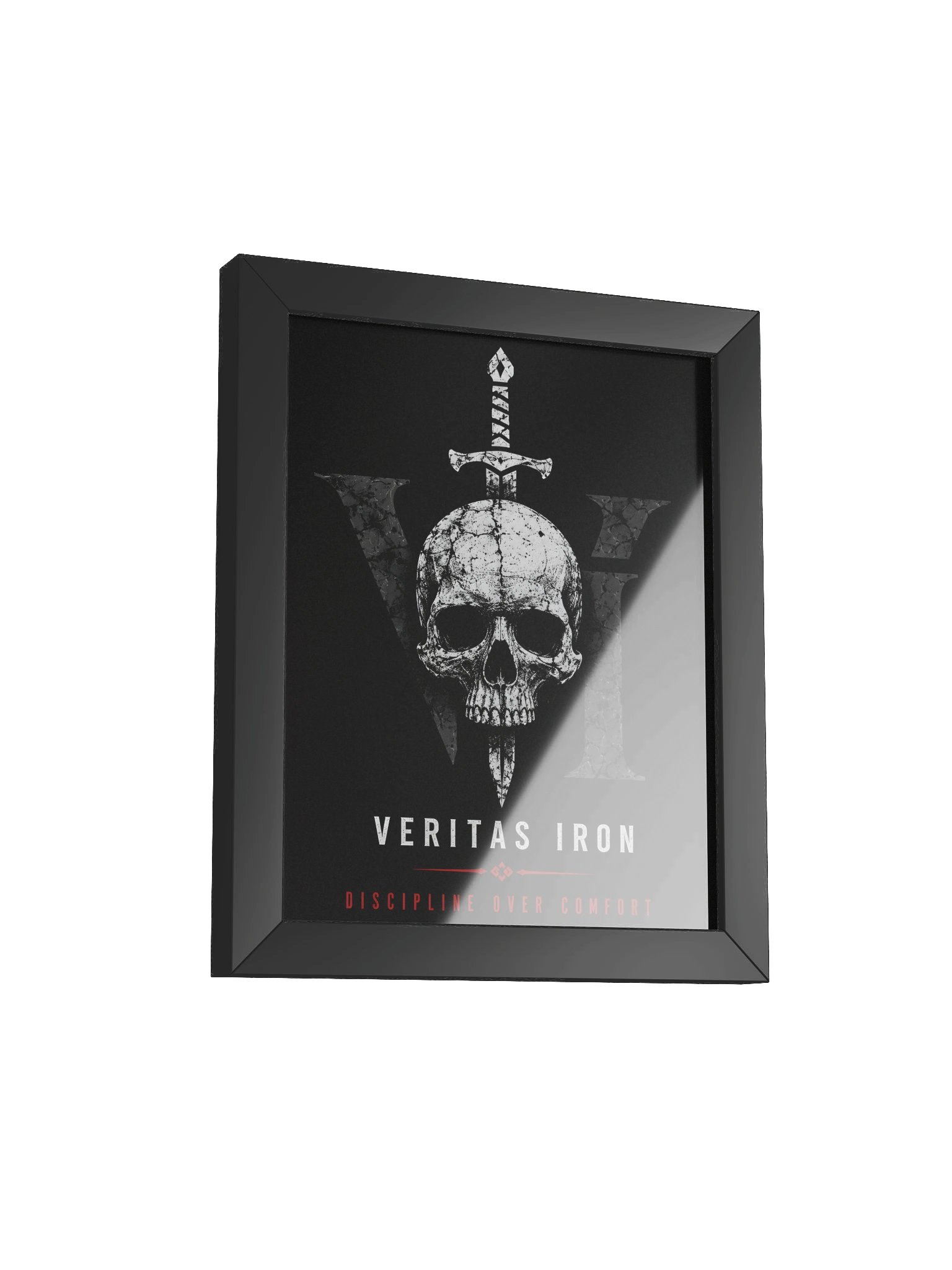 Discipline Over Comfort — Framed Print product image (3)