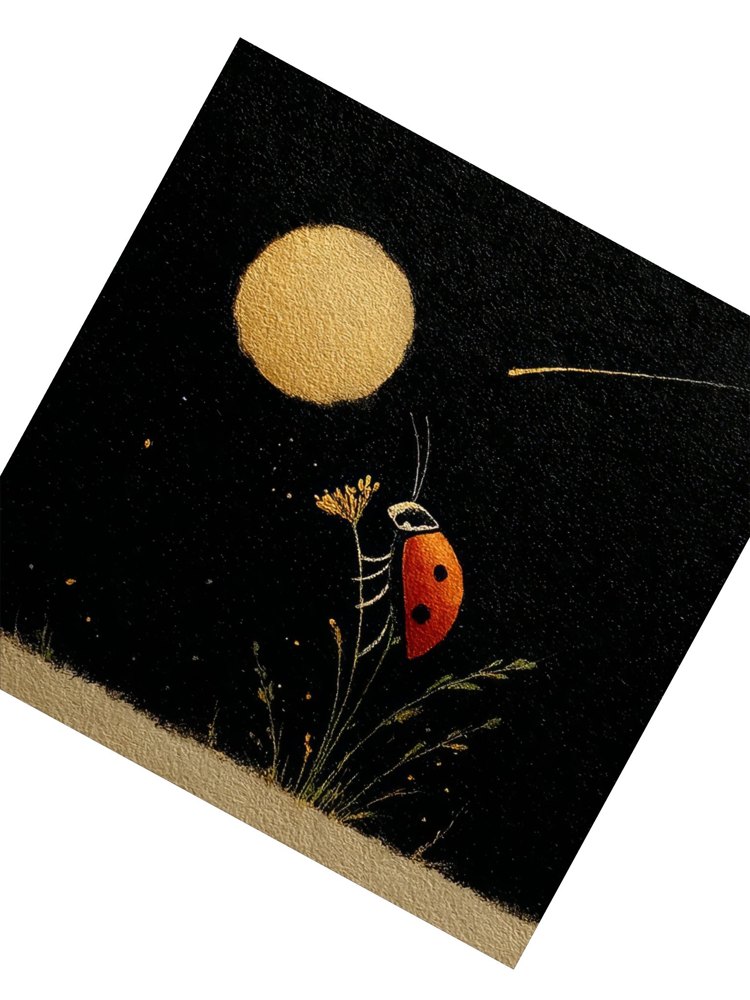 Golden Moon Ladybug Sticker product image (4)