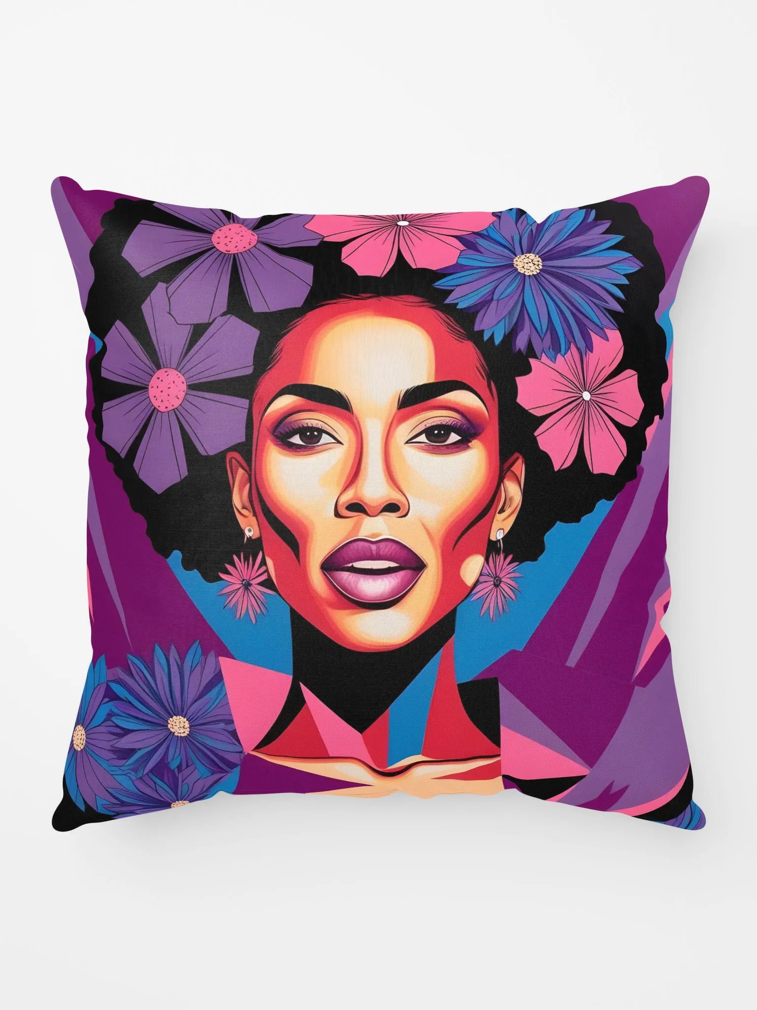 AfroFloral Allure Pillow product image (5)