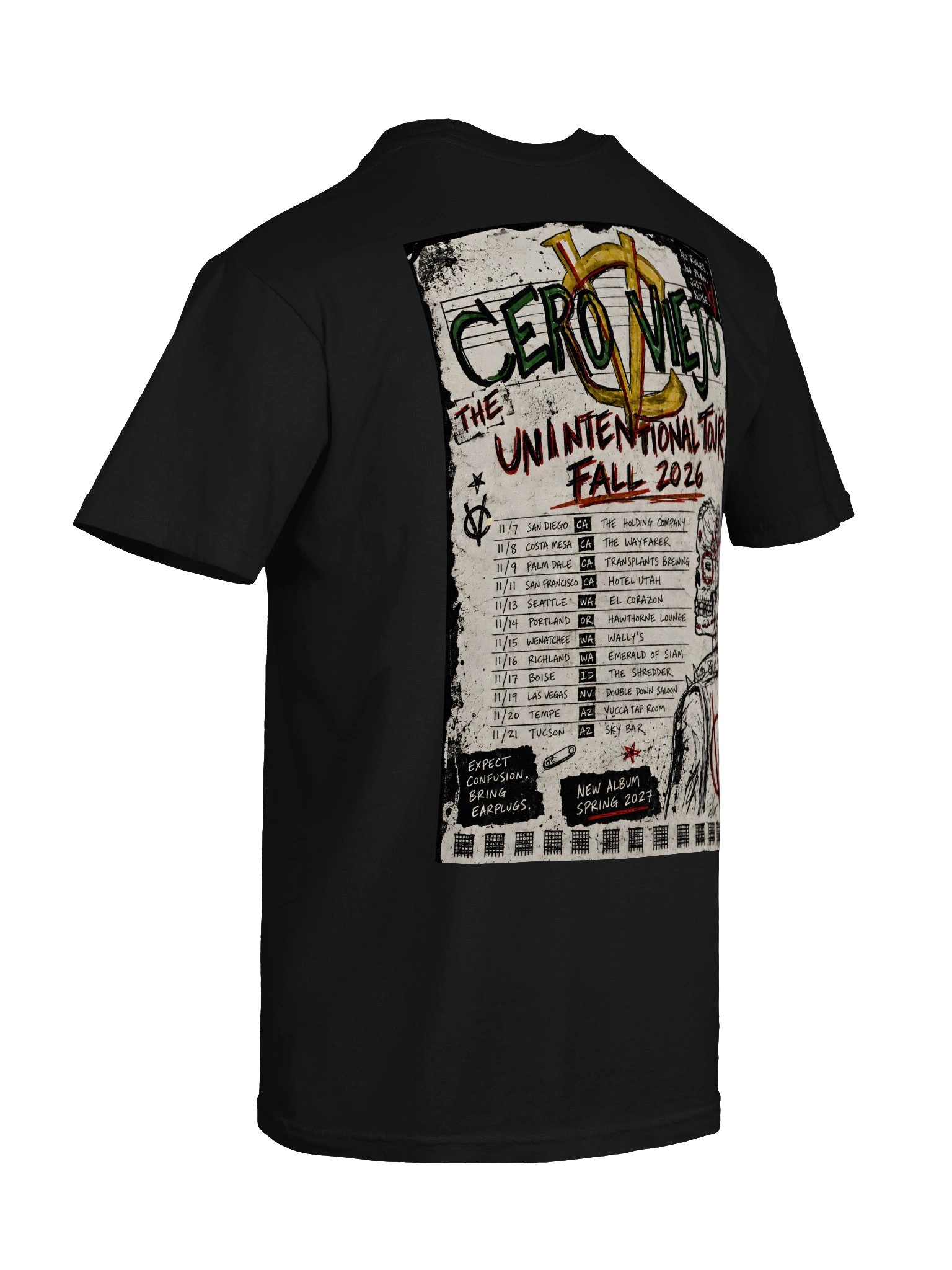 Cero Viejo Unintentional Tour Shirt (Officially Official) product image (8)
