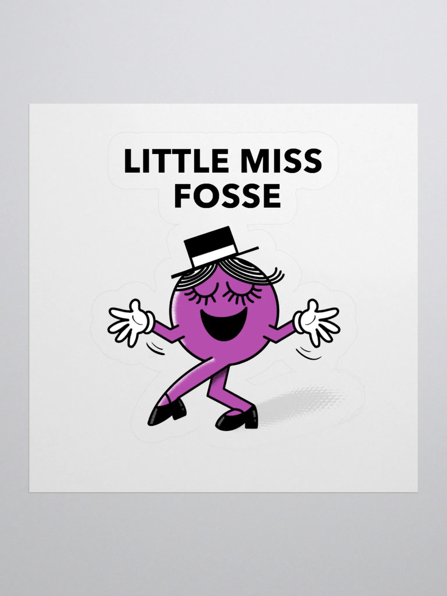 Little Miss Fosse Stickers – Kiss-Cut Musical Theatre Meme Vinyl Decals product image (1)