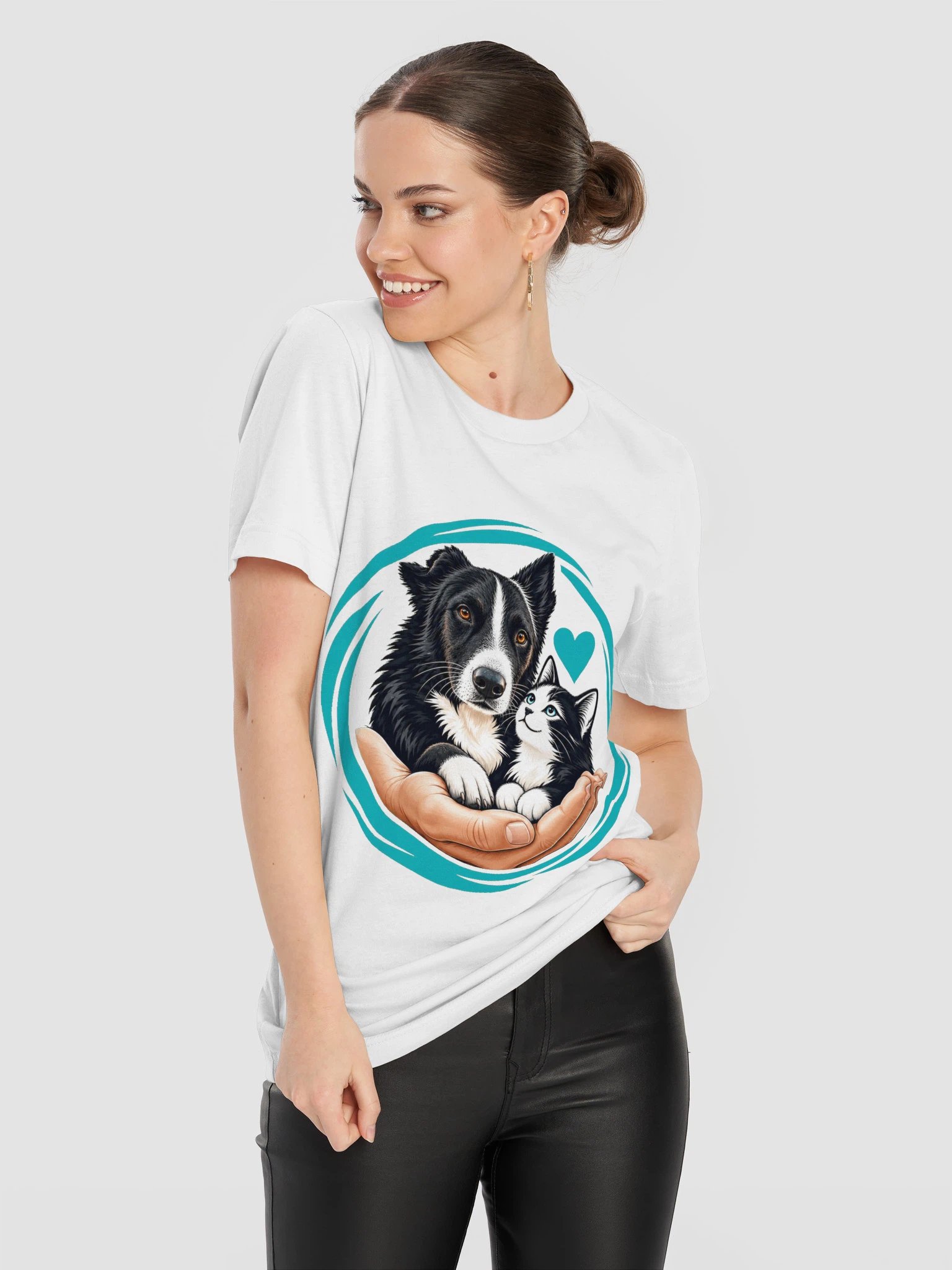 AAS · In guten Händen – Tierherz-Motiv | Unisex-Shirt product image (8)