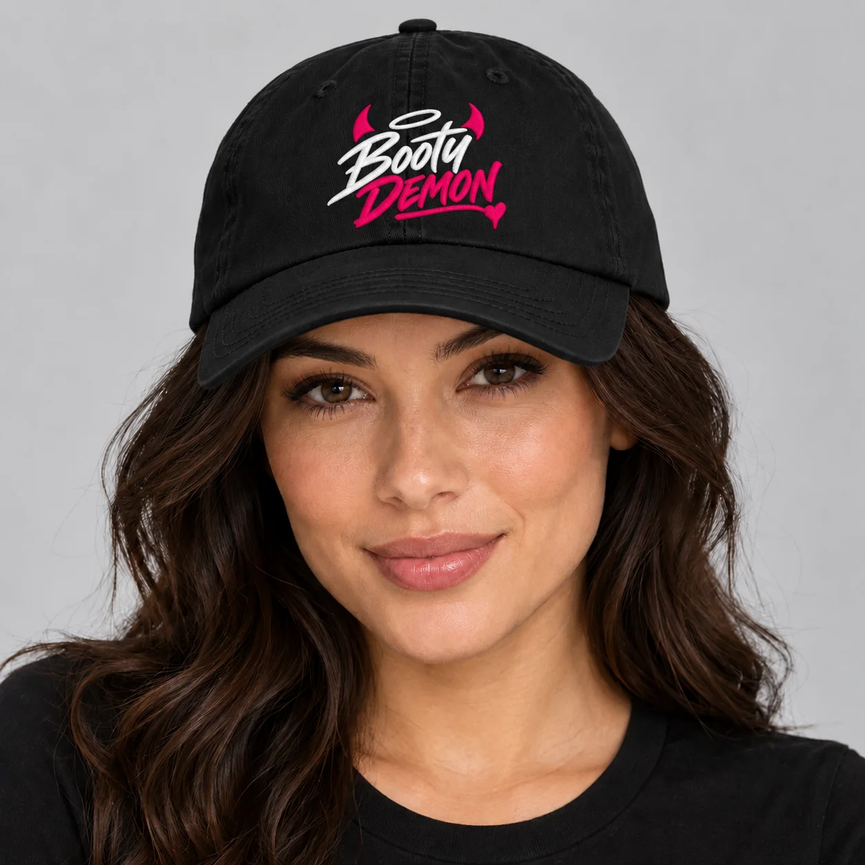 Booty Demon Script Women's Embroidered Cap product image (5)