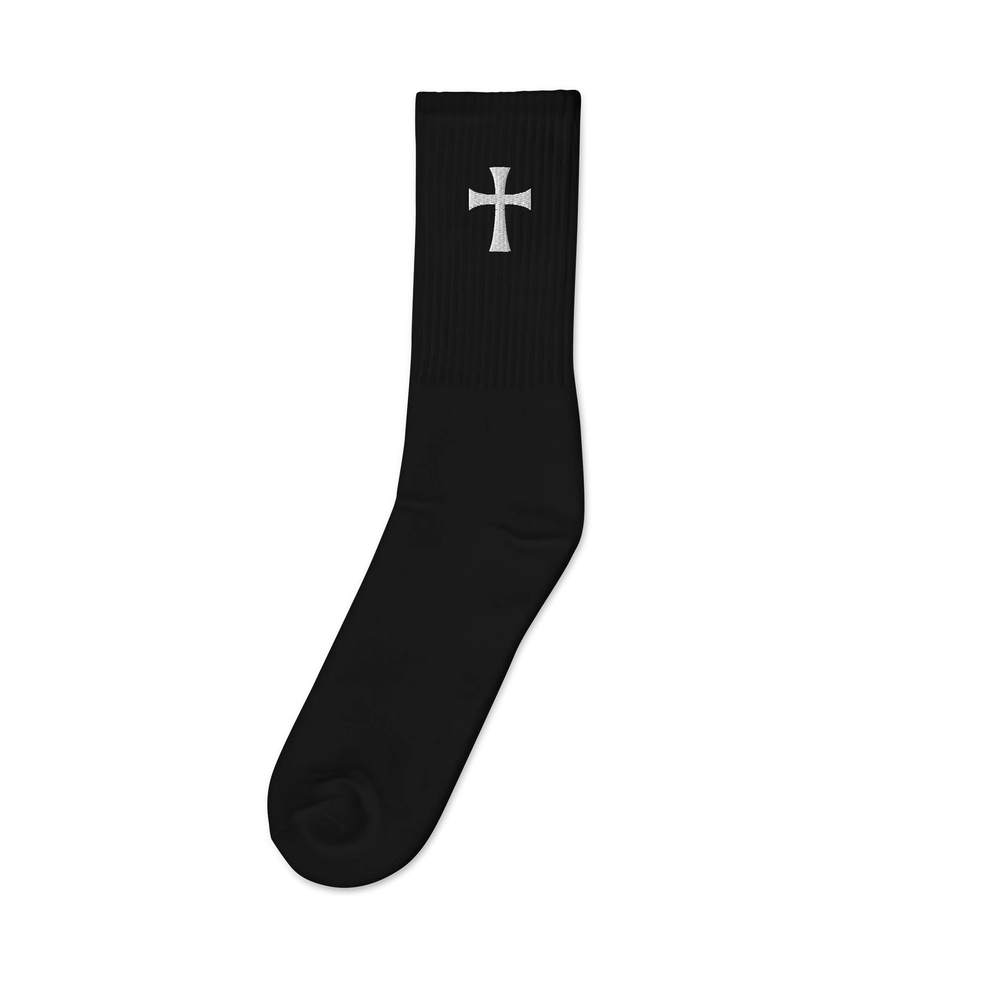 Flared Cross Crew Socks product image (1)