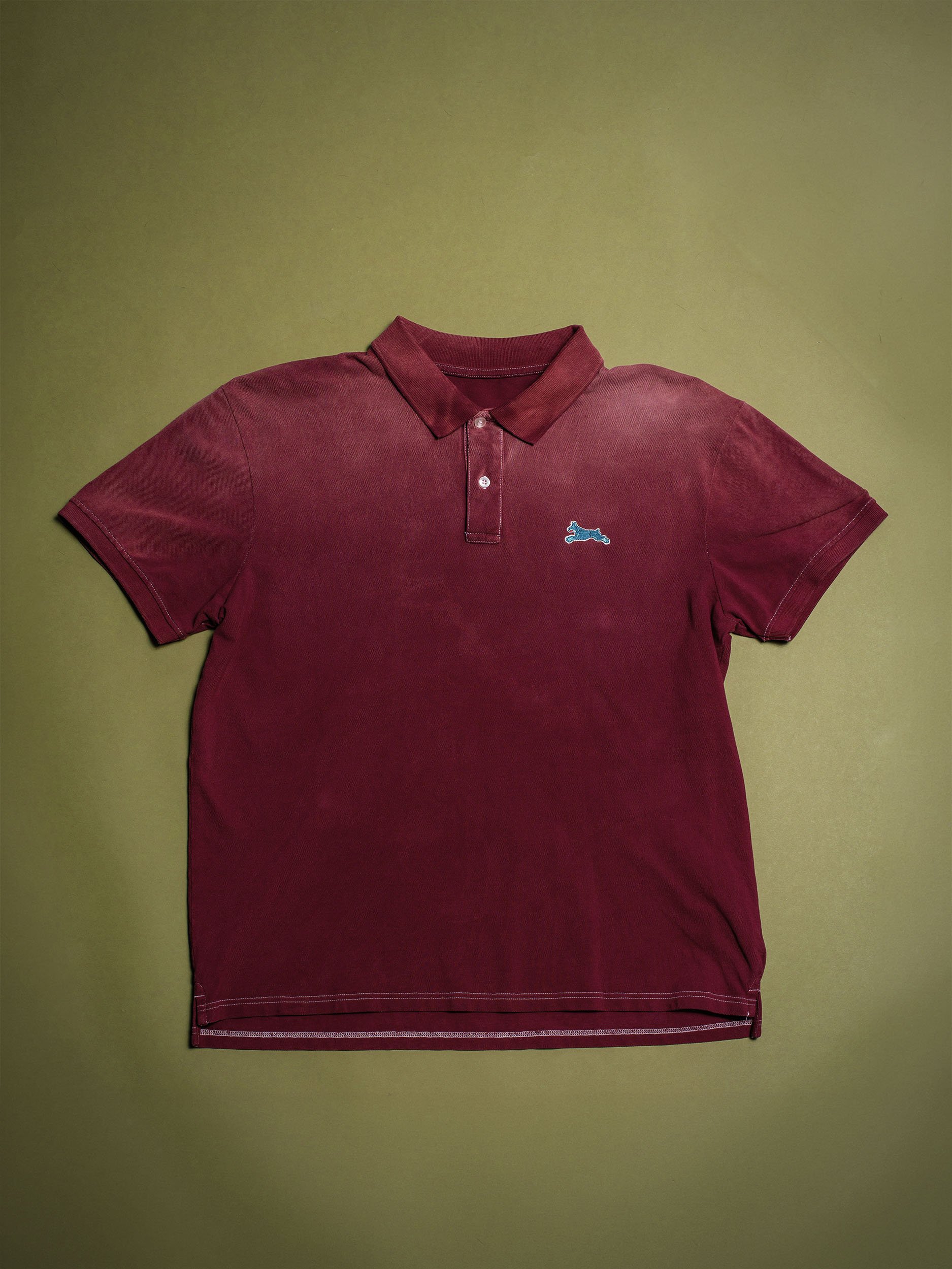 Doberman Weathered Polo - Maroon product image (1)