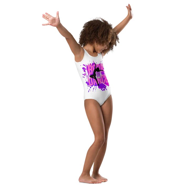 Born to Dance Her Silhouette Kids Swimsuit product image (1)