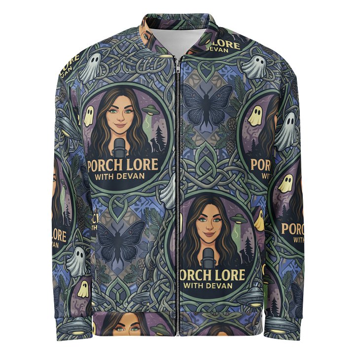PORCH LORE DEVAN PERIWINKLE MOTH BOMBER JACKET product image (1)