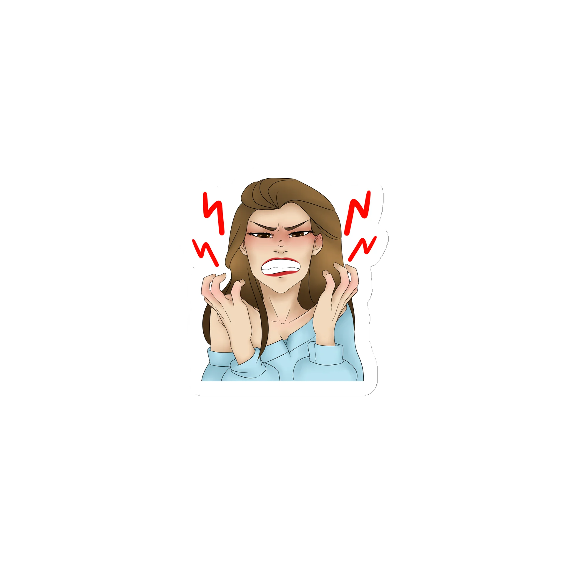 Apple Angry magnet product image (1)