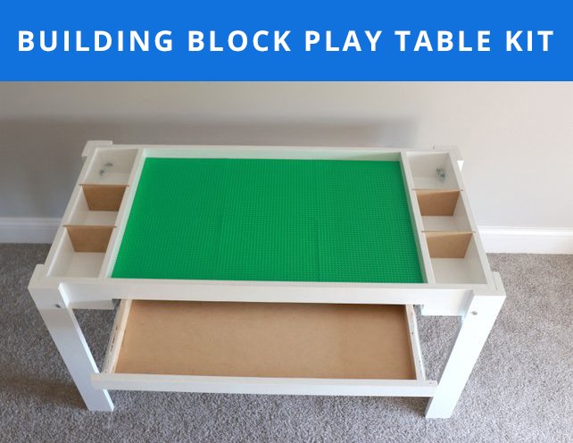 Kids Lego Table With Storage - Woodworking Project Plan and 3D SketchUp Model product image (4)