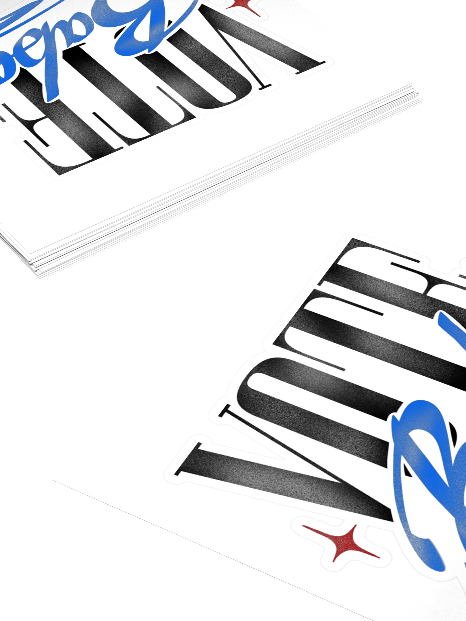 Vote Babe Kiss Cut Sticker product image (4)