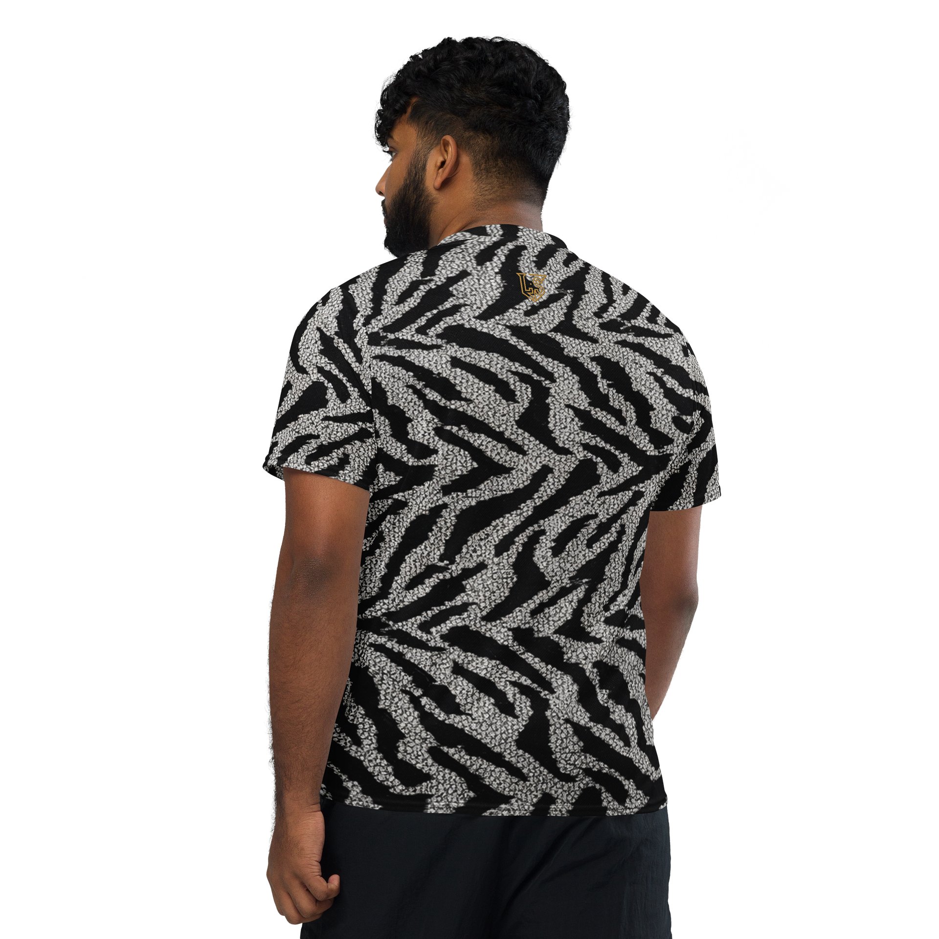 Lafate Store Designer Full Print Shirt Black & Grey Animal product image (3)