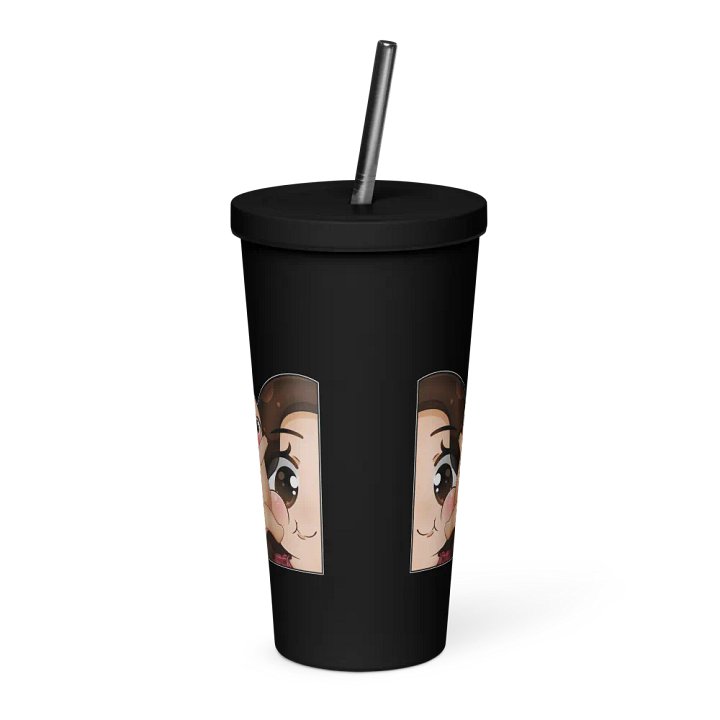 Hugs face Emote Insulated Tumbler with a Straw product image (2)