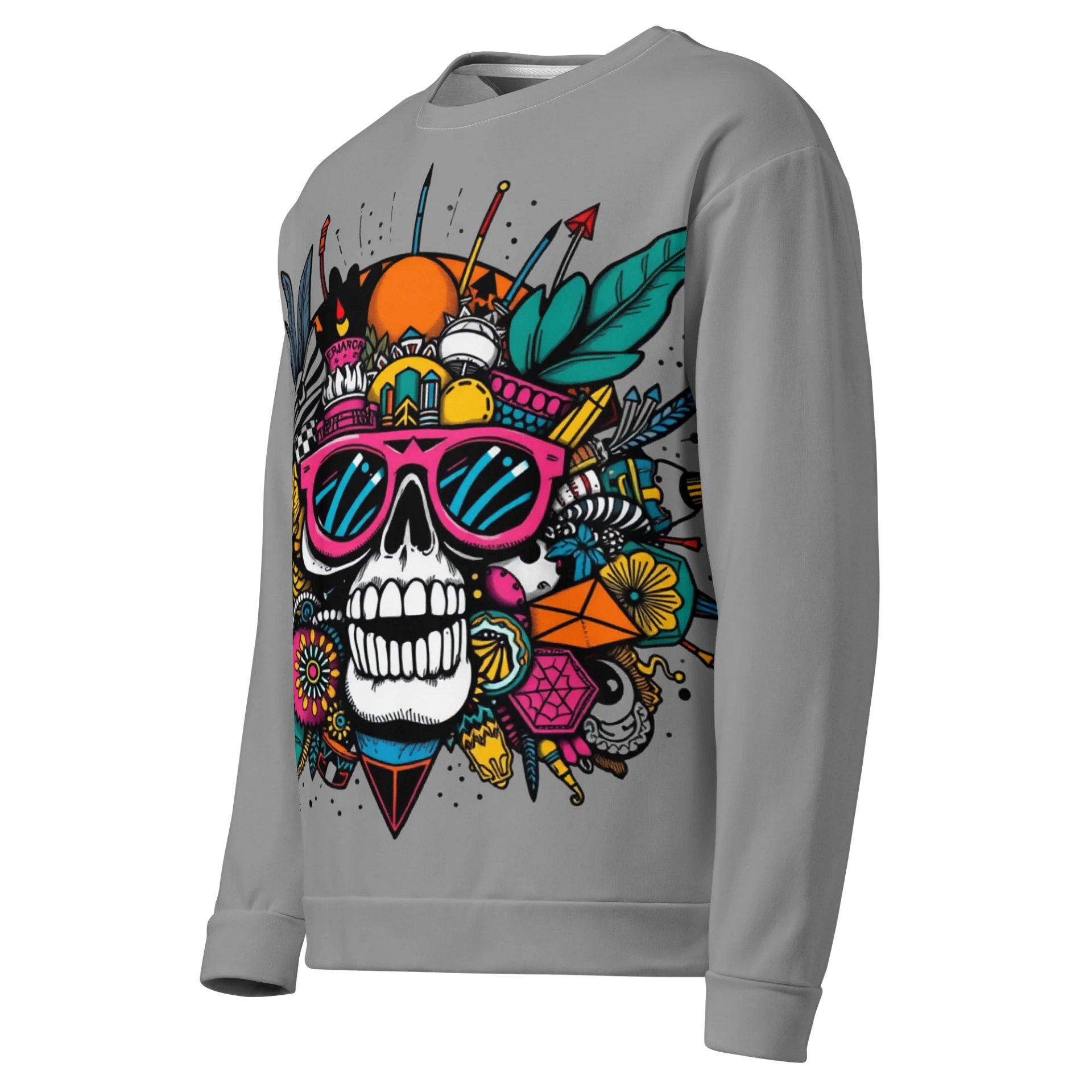 Skull Chic All-Over Print Sweatshirt product image (3)