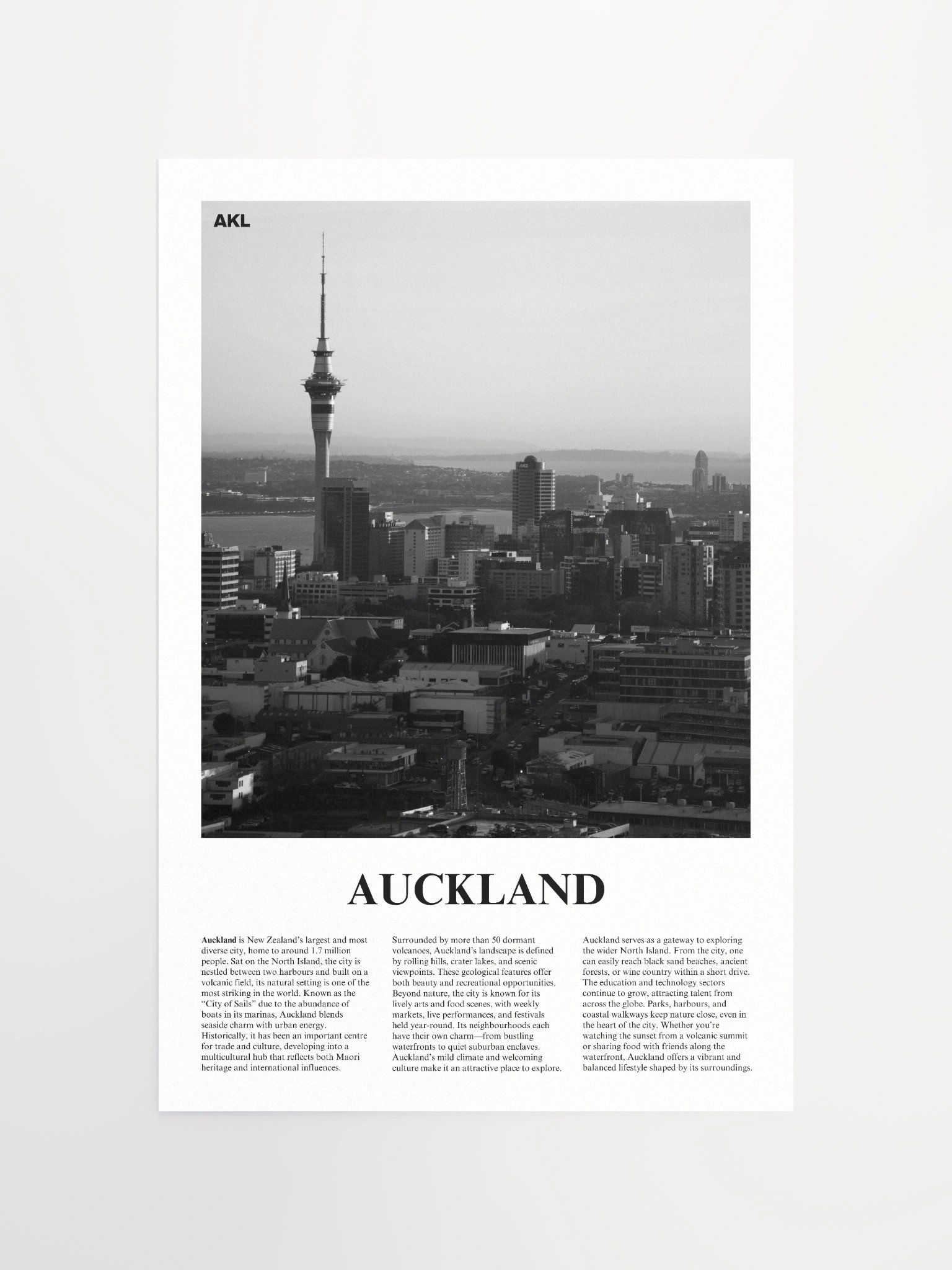 Auckland 02 Newspaper Poster product image (5)