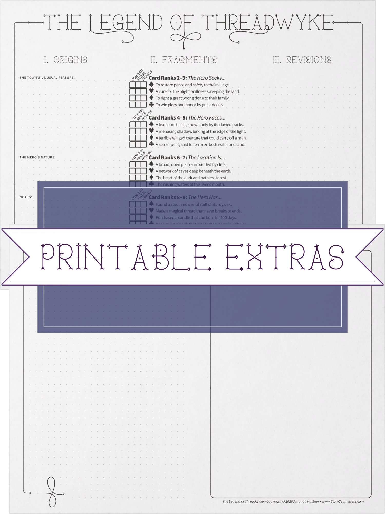 Threadwyke Collection +EXTRAS: One-Page Journaling Games (PDF) product image (5)