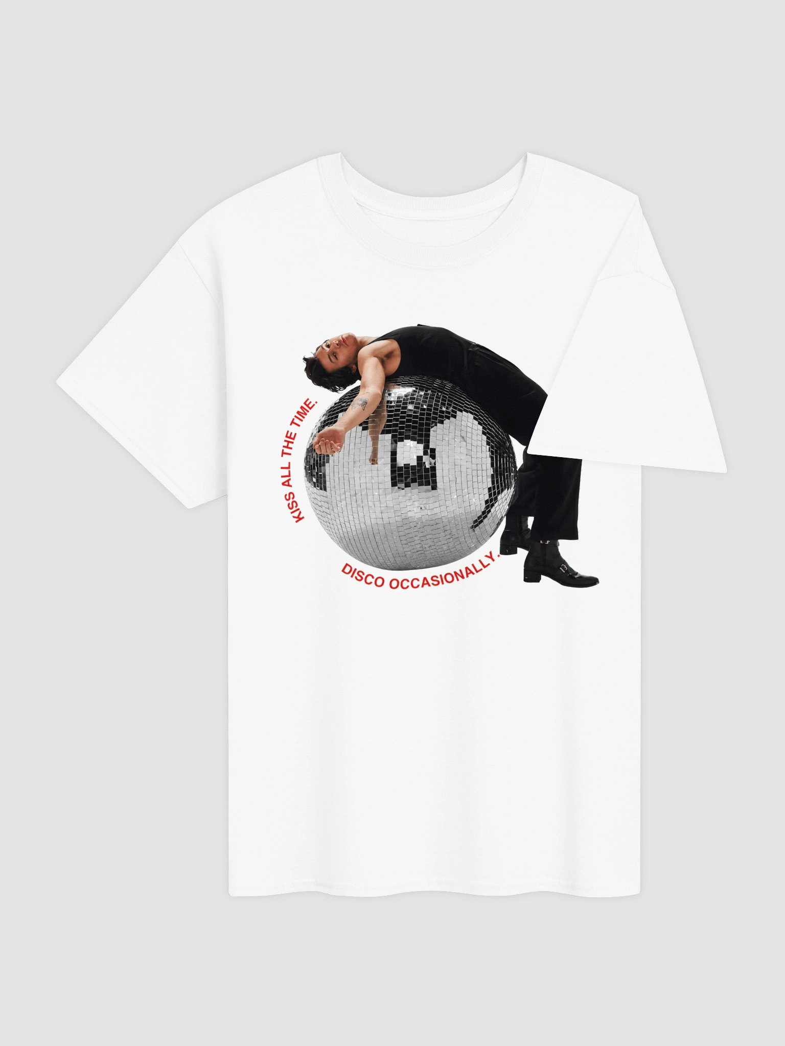 Harry Styles Disco Ball Pose T-Shirt | Kiss All The Time Album Merch Tee product image (4)