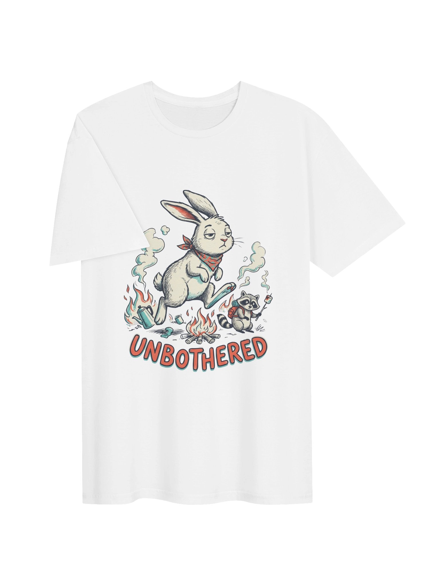Bunny Unbothered - Sarcastic Funny Animal Lover T-Shirt | Witty Rabbit Attitude Tee product image (3)
