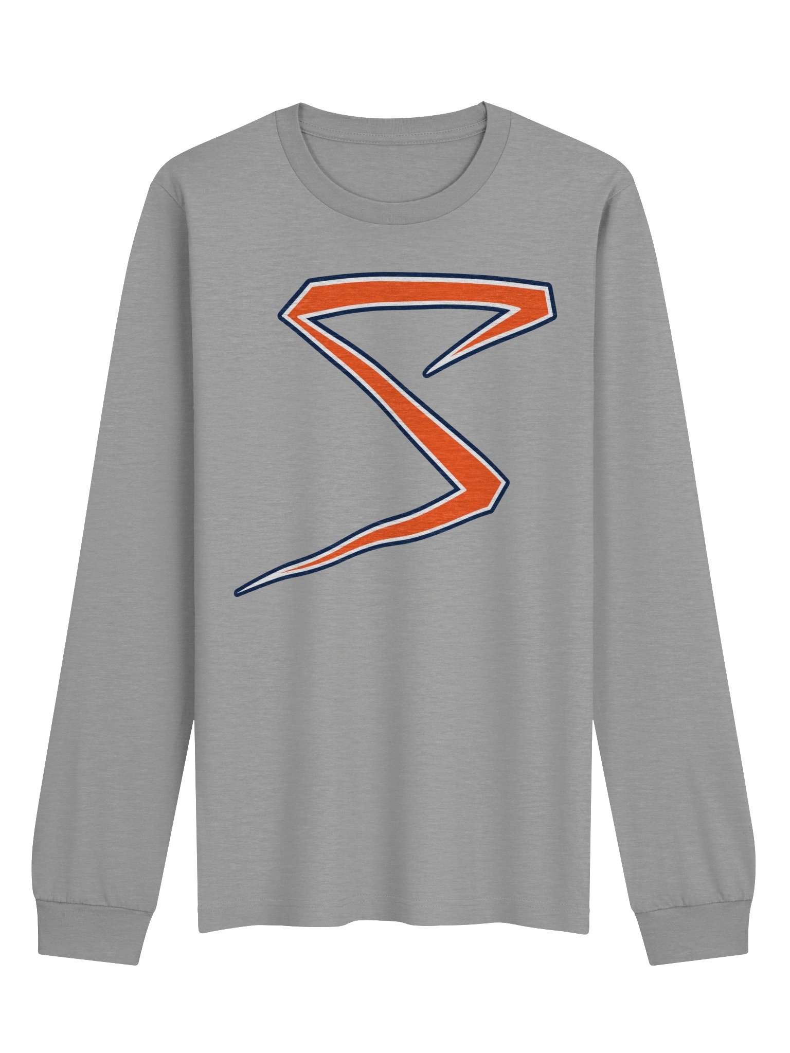 Midwest Sluggers S-Logo-Orange Unisex Long Sleeve Tee product image (1)