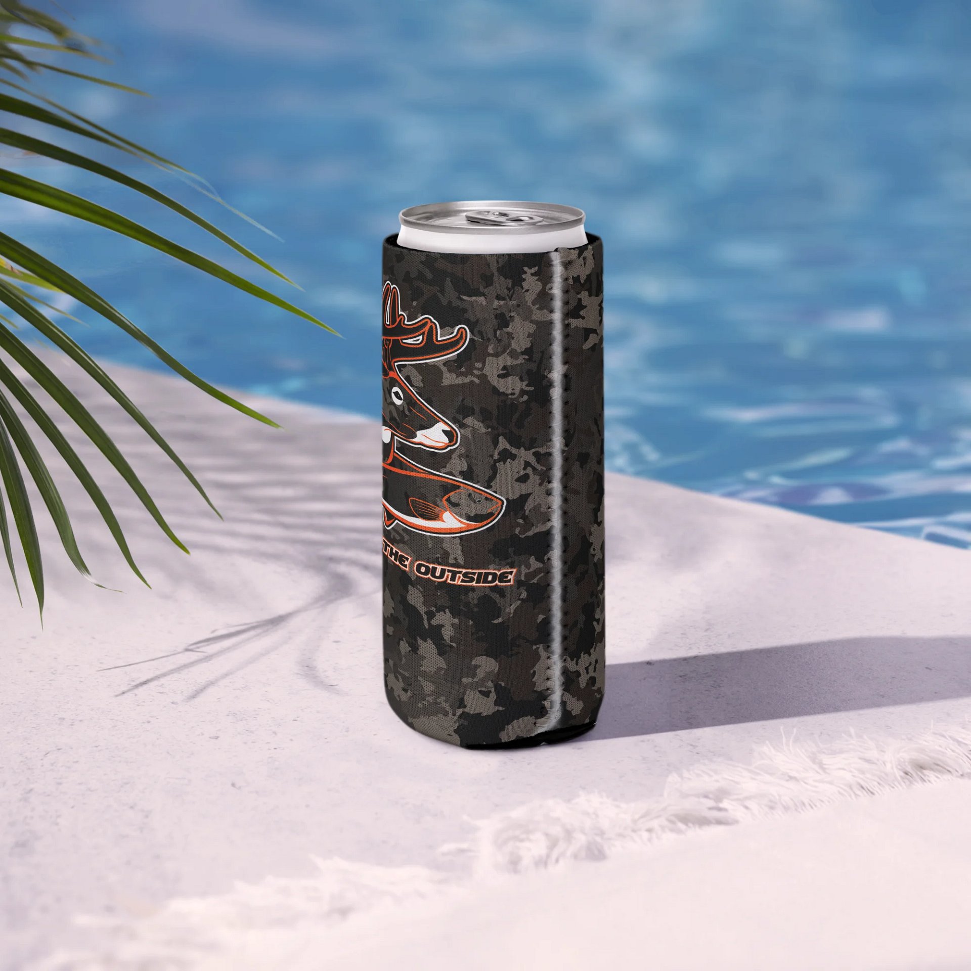 Custom Camo W/ Orange Coozie product image (15)