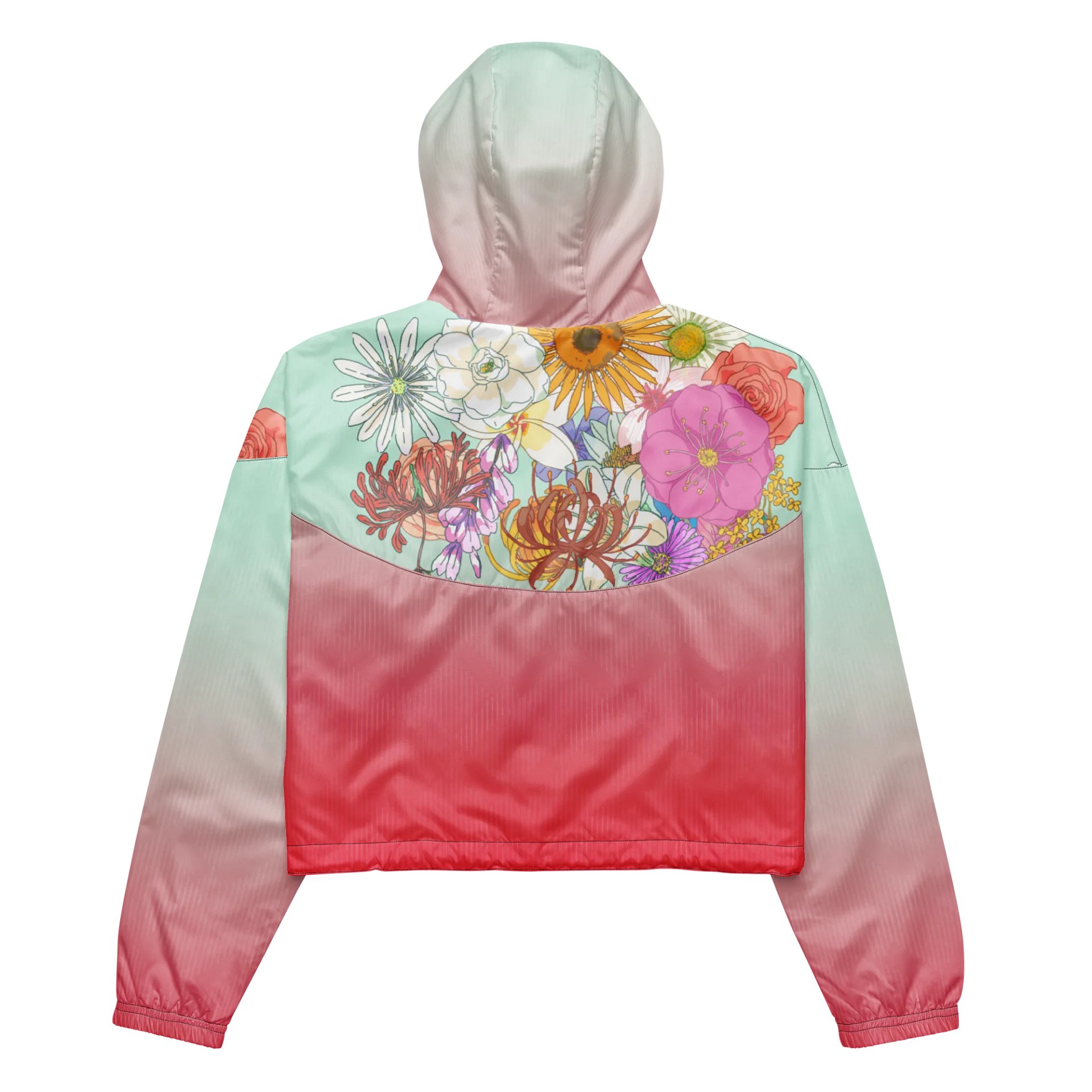 Flower Women's crop Windbreaker product image (5)