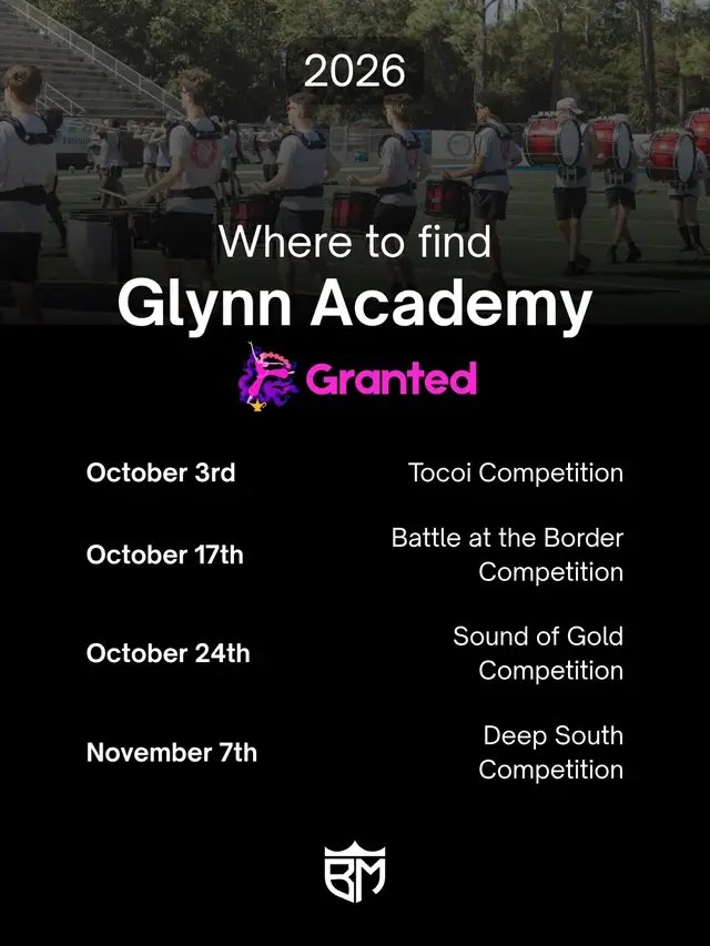 Glynn Academy is attending 4 competitions and Brunswick High is attending 3 competitions this season. Stay tuned for show and performance updates by following BrunswickMarching on TikTok, Instagram, Facebook, and YouTube! #band #brunswick #marchingband #performances #marching 