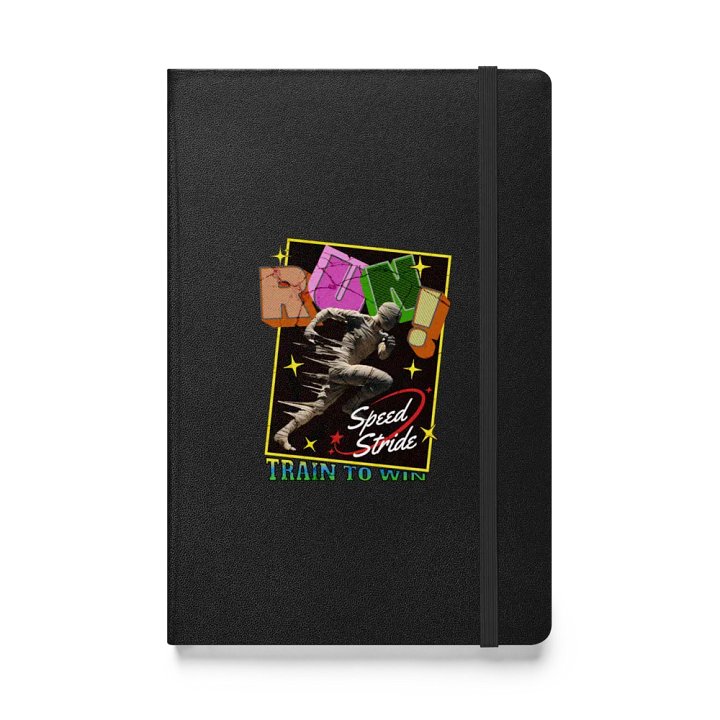 Train To Win Block Letters Run! Speed Stride Hardcover Journal product image (1)