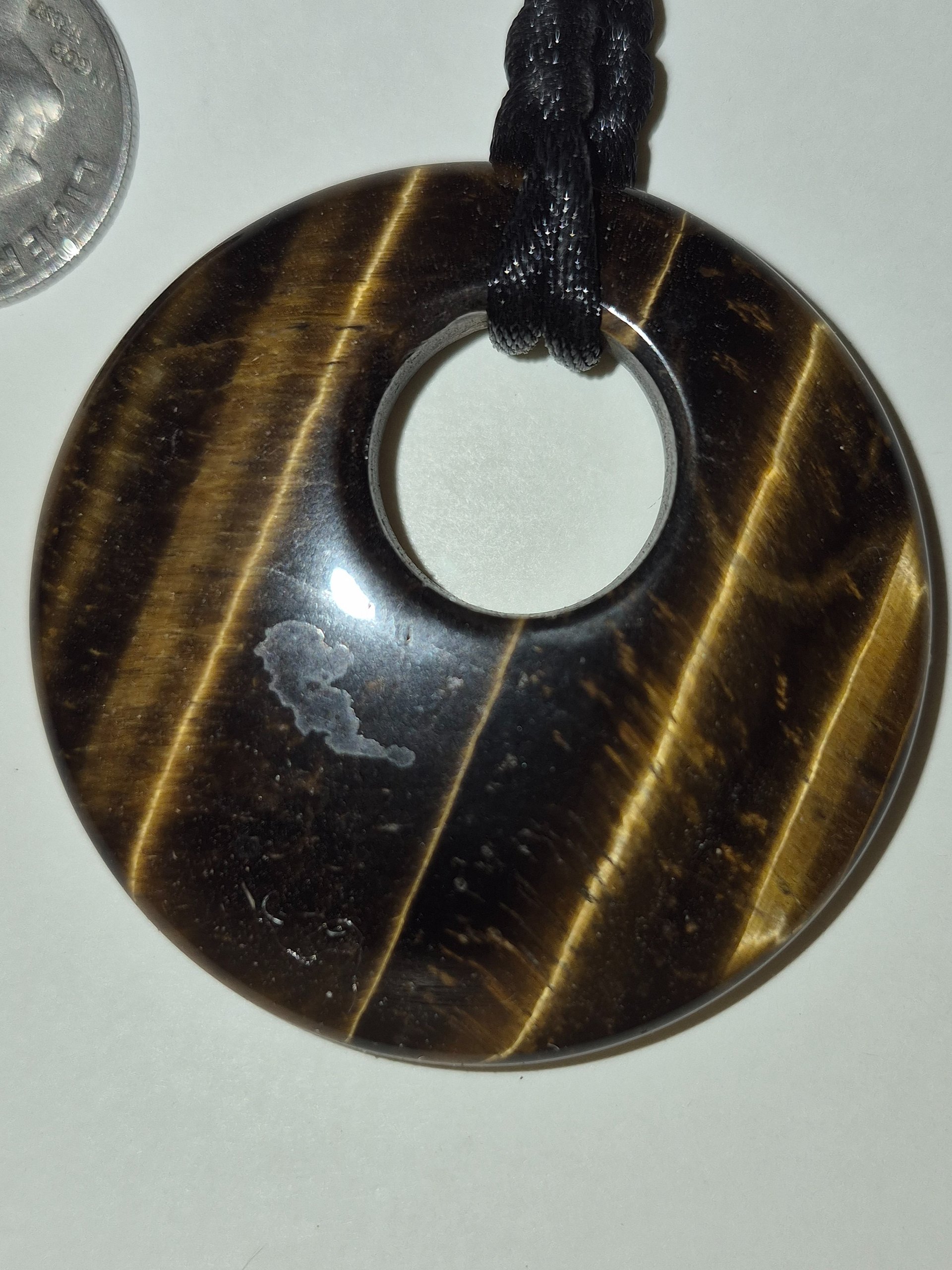 Tigereye Circle Necklace product image (1)