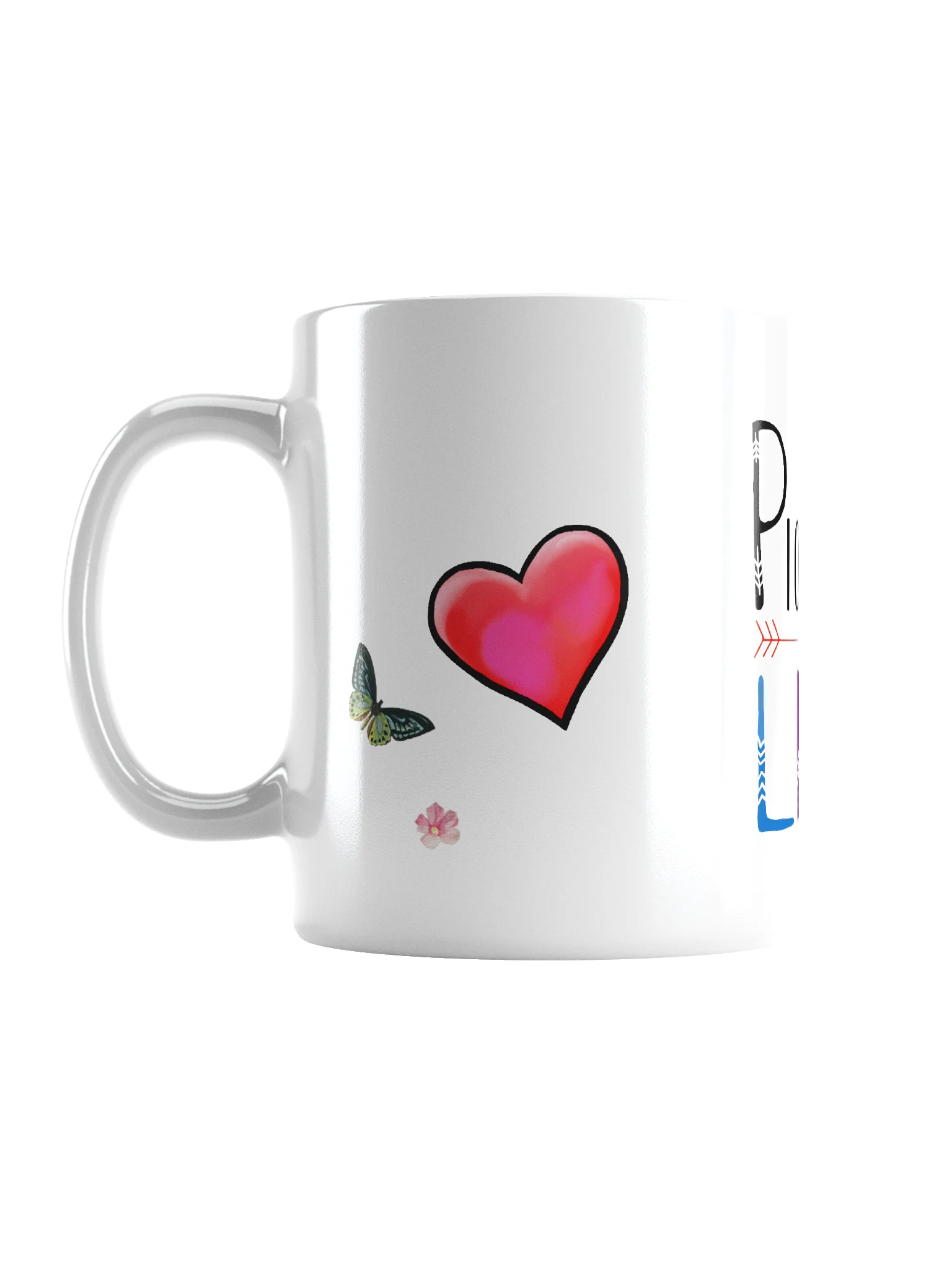 Pioneer Life Butterfly Hearts Glossy Ceramic Mug product image (3)