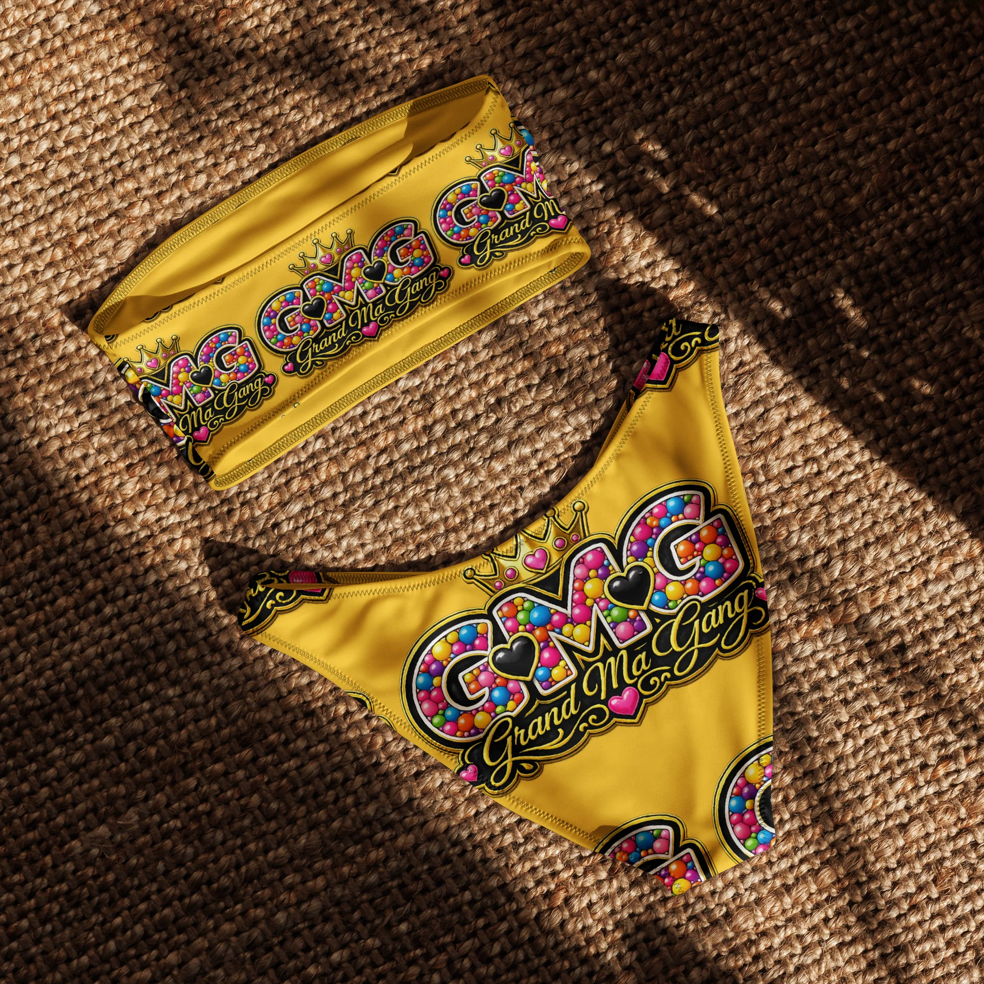GMG Bubblegum Crown Bikini Set — Grand Ma Gang Limited Edition product image (3)