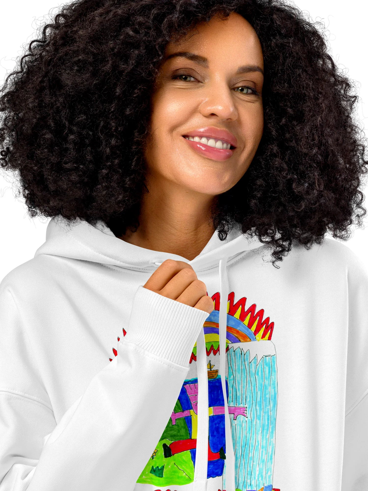 Abstract Lands Beyond Relaxed Hoodie product image (57)