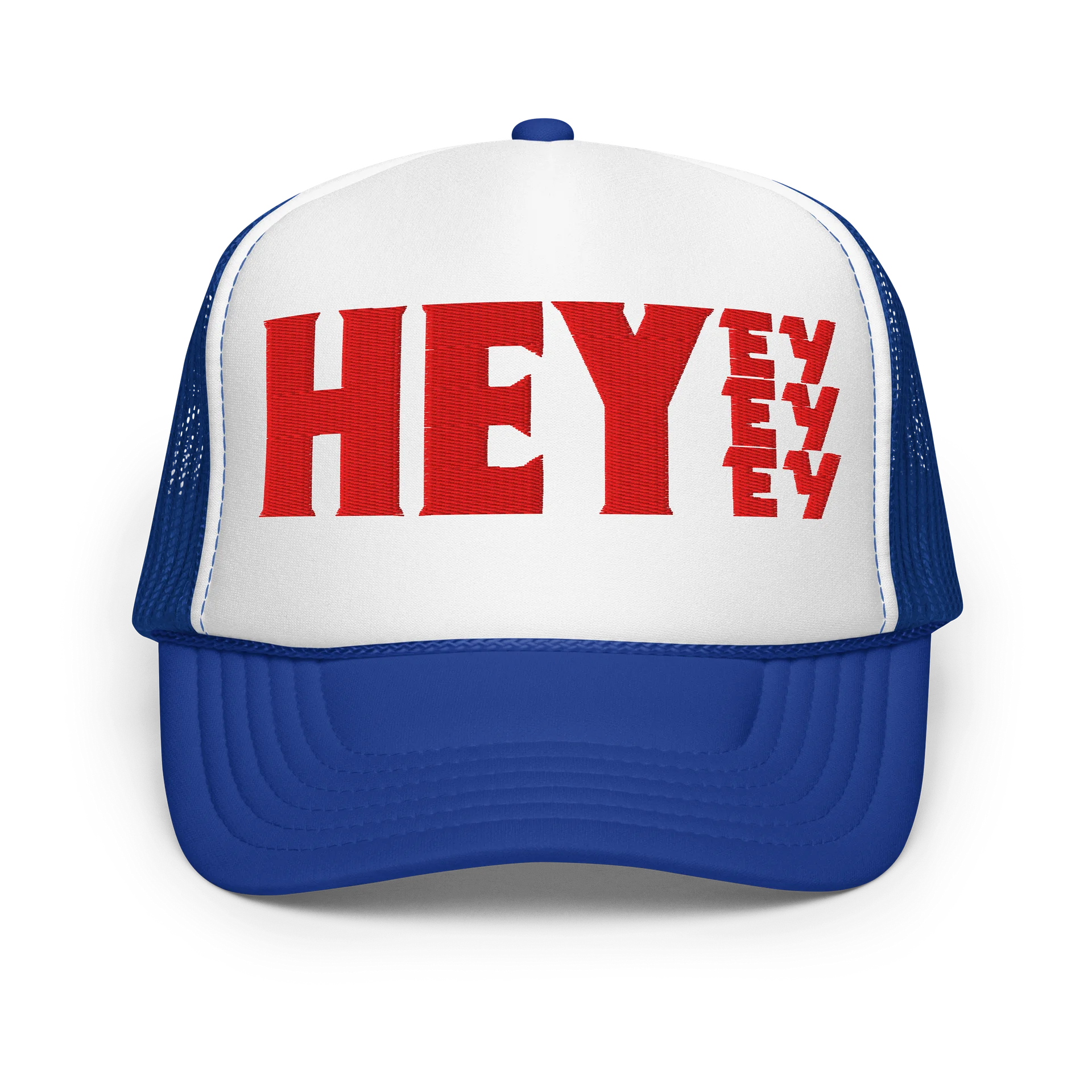 HEY EY EY EY Foam Trucker Hat red product image (1)
