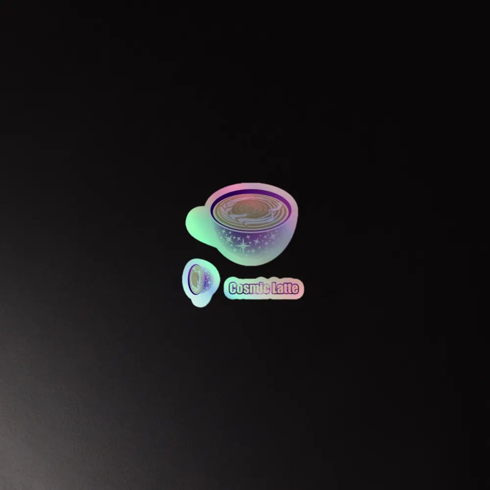 Cosmic Latte mug stickers product image (2)