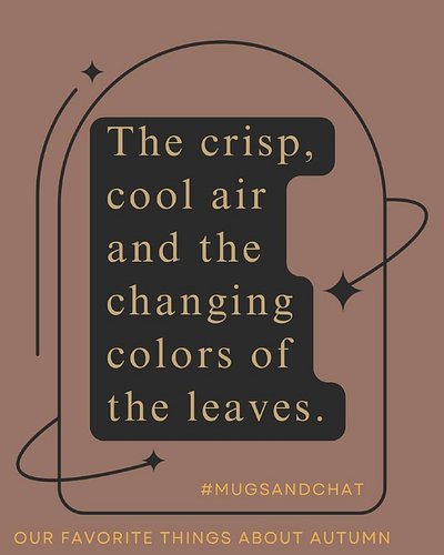 What do you love about autumn? We’d love to know! #mugsandchat #tribeofmisfits https://f.mtr.cool/l1ht0im76g
