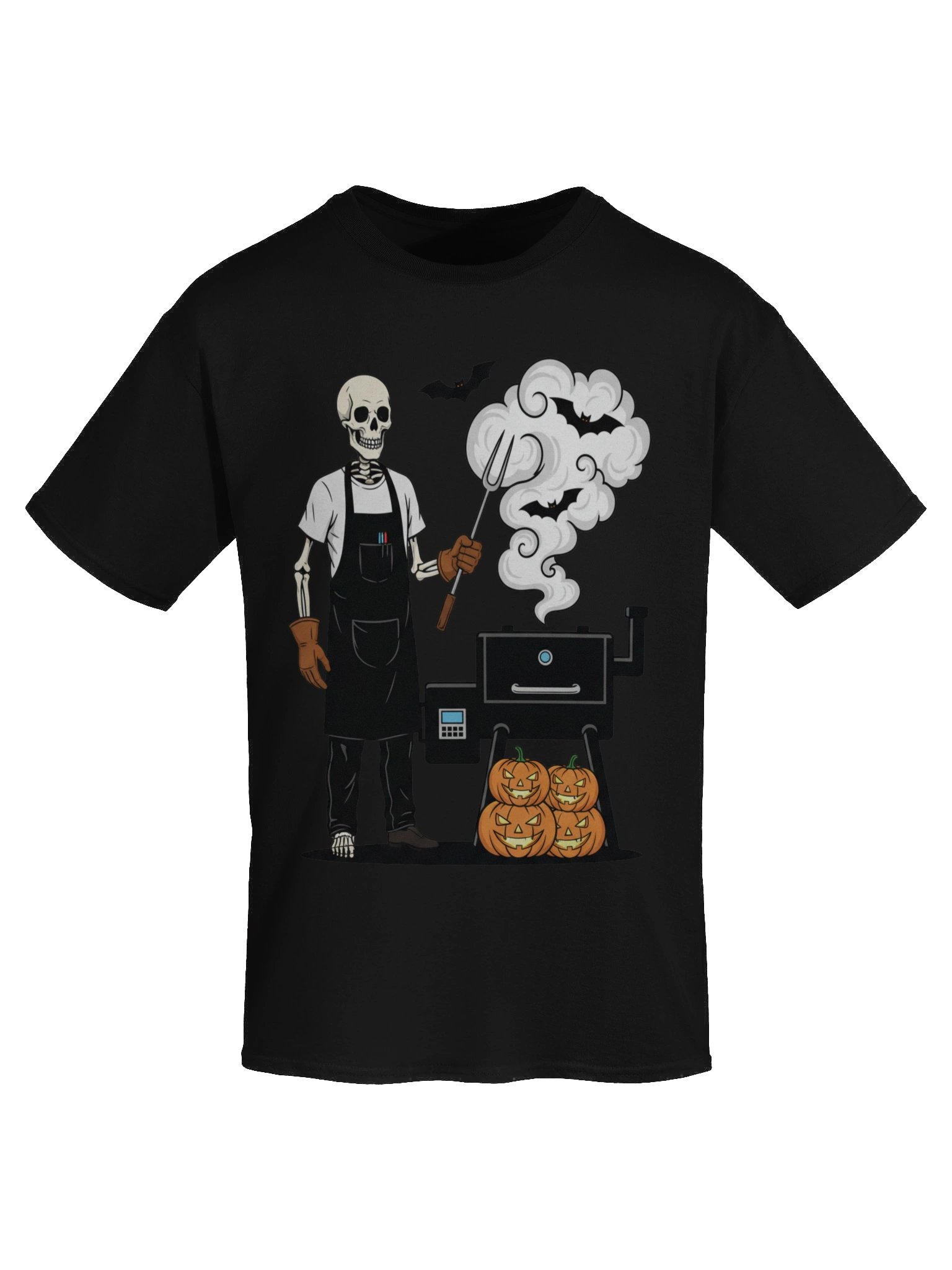 Kettle Bones — Minimalist Skeleton Grillmaster Tee product image (38)