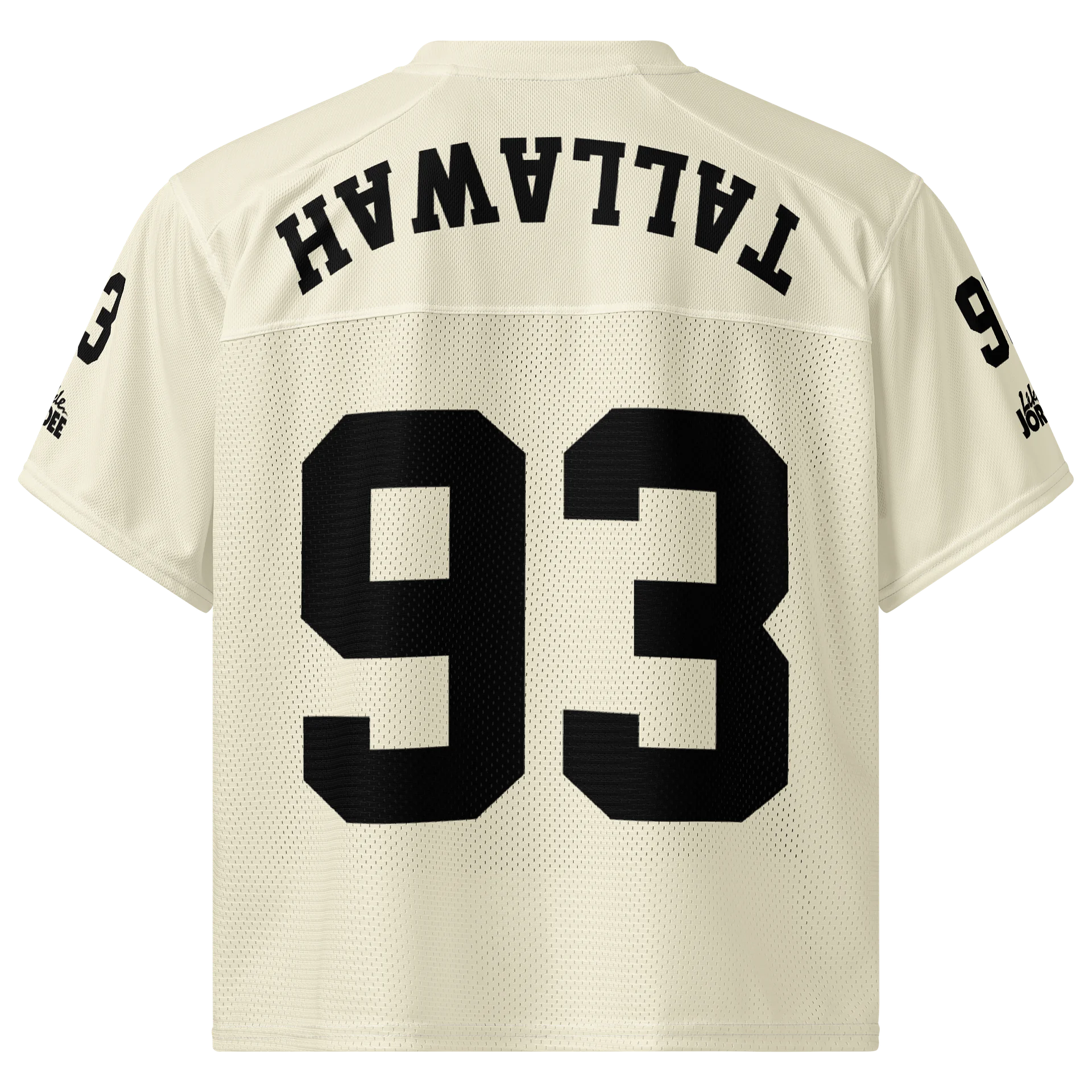 "likkle but TALLAWAH" Boxy Football Jersey product image (2)