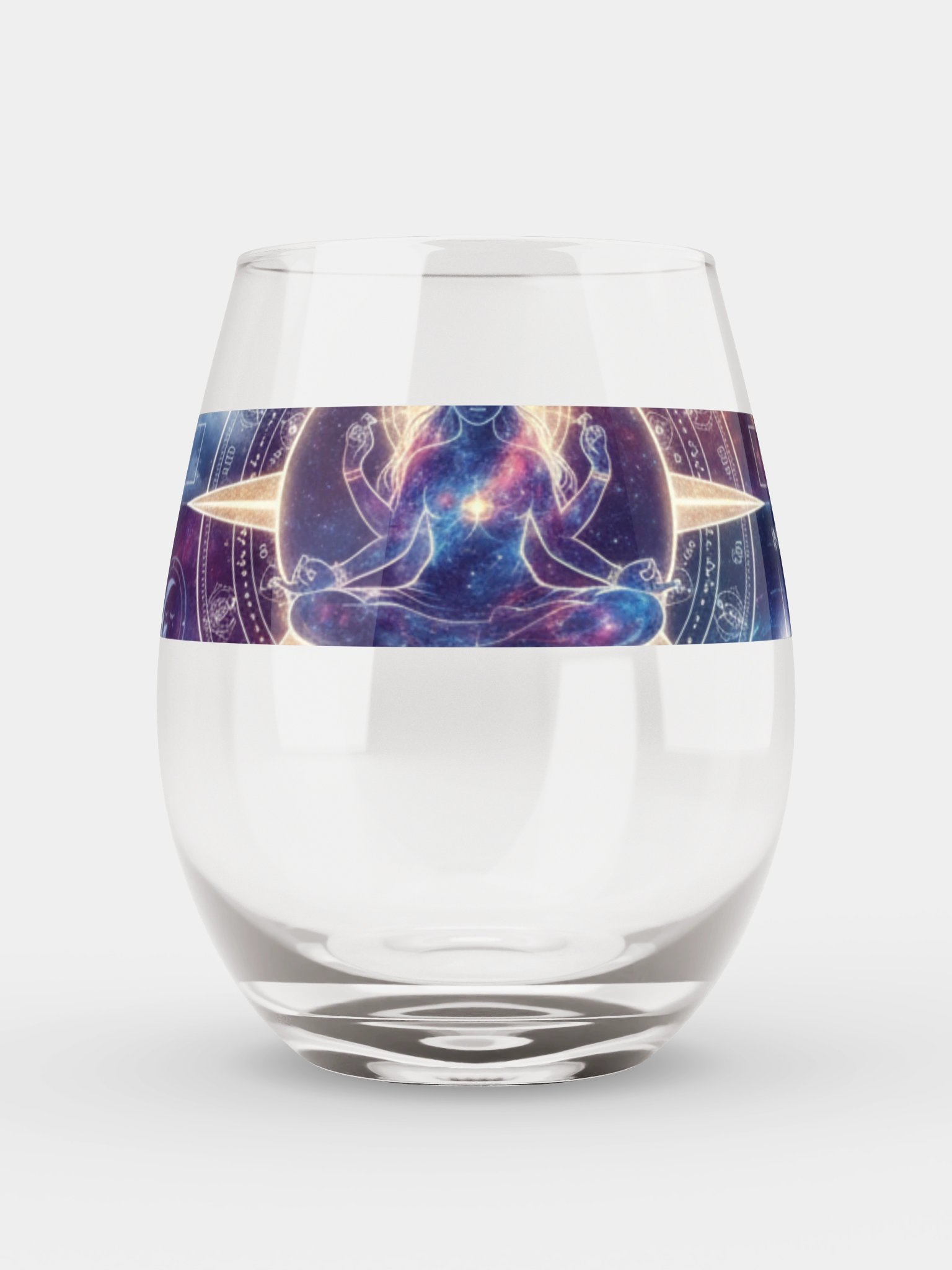 Cosmic Meditation Stemless Wine Glass product image (1)