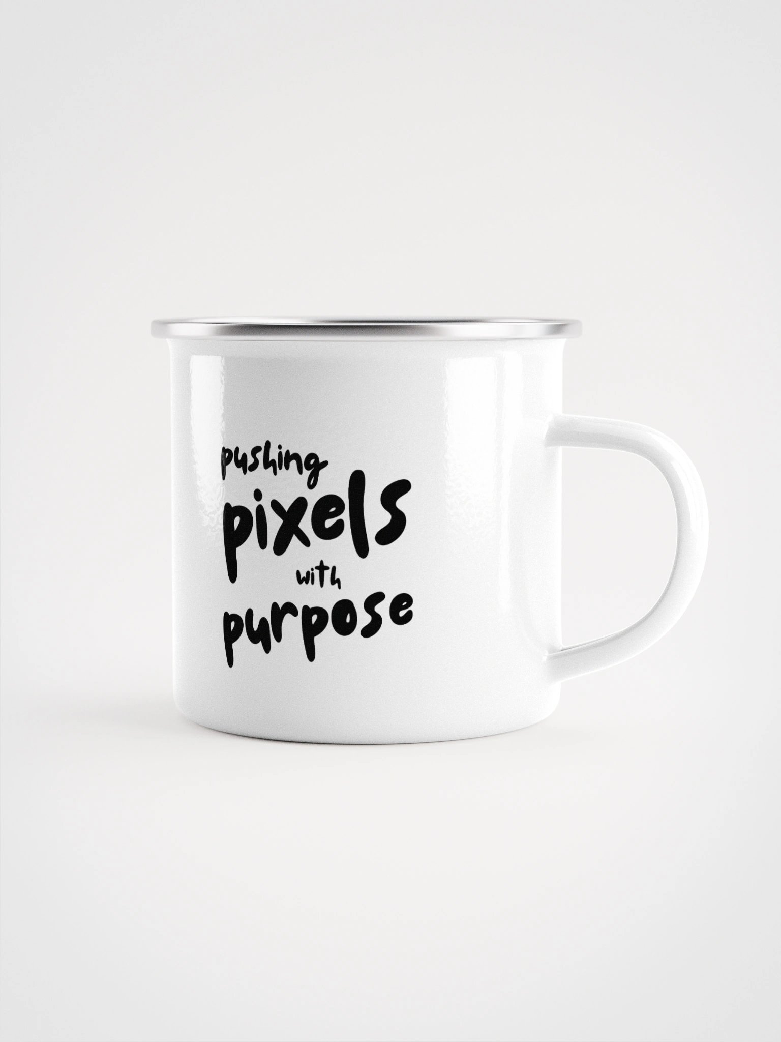 Taza "Pushing pixels with purpose" - Blanca product image (1)