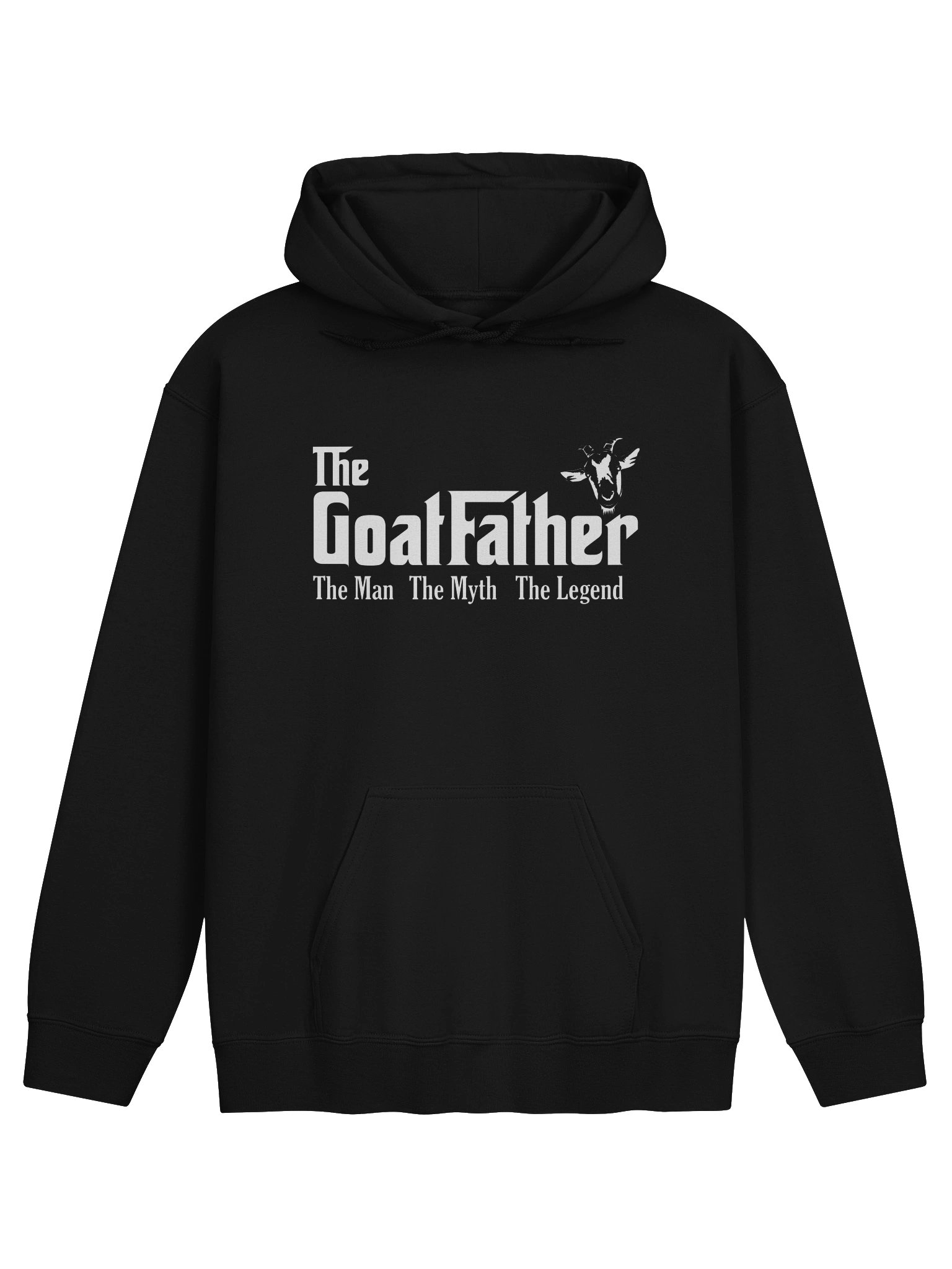 The Goatfather Goat Dad Hoodie | Funny Farm Goat Gift for Dad, Grandpa & Goat Lovers product image (1)