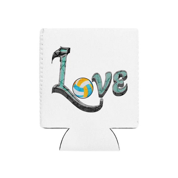 Love Volleyball Coozie Can Cooler product image (1)