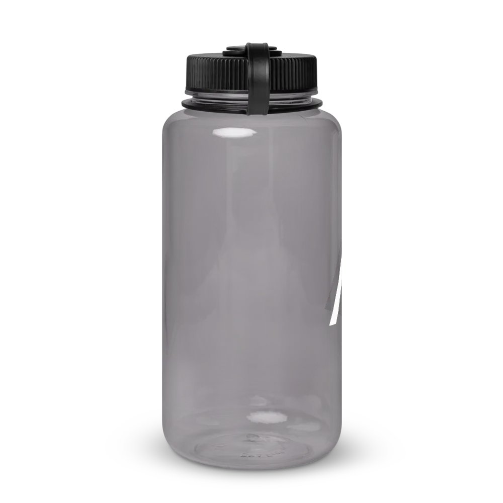 Wide Mouth Plastic Water Bottle - Charcoal product image (4)