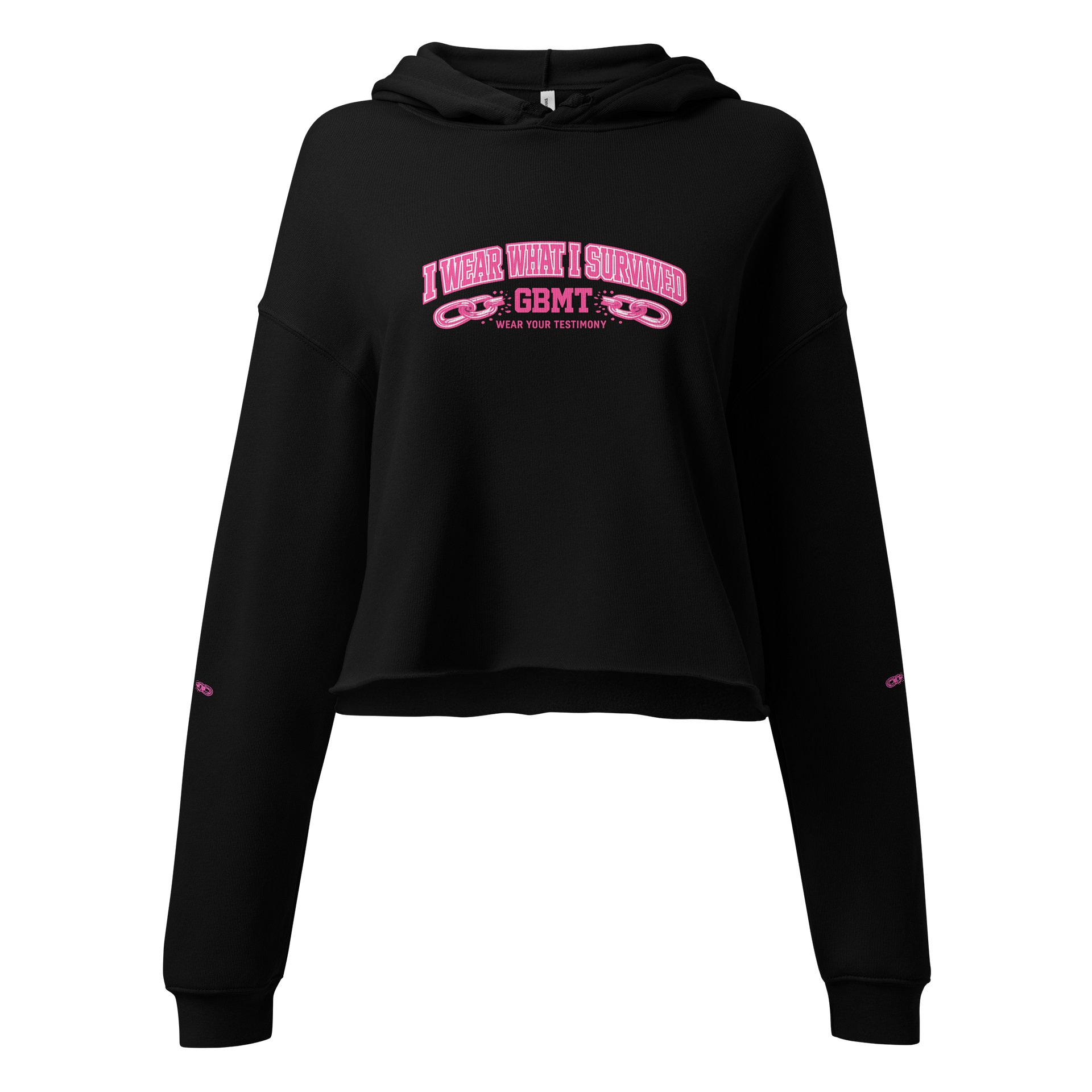 Women's I Wear What I Survived Cropped Hoodie product image (1)