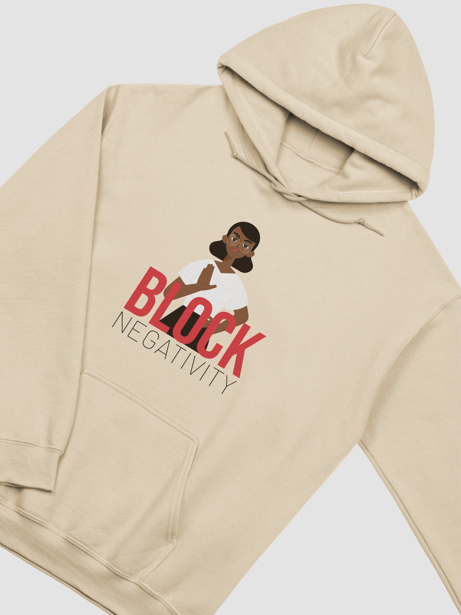 Stop Sign Red Block Hoodie product image (27)