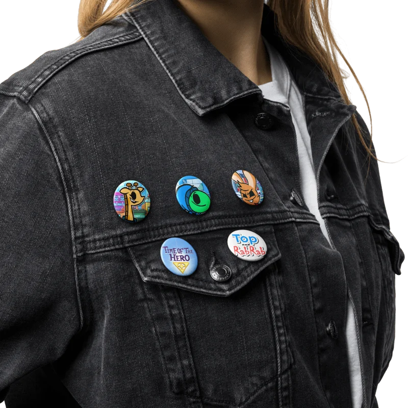 Top and RabRab Pin Buttons Set 1 product image (4)