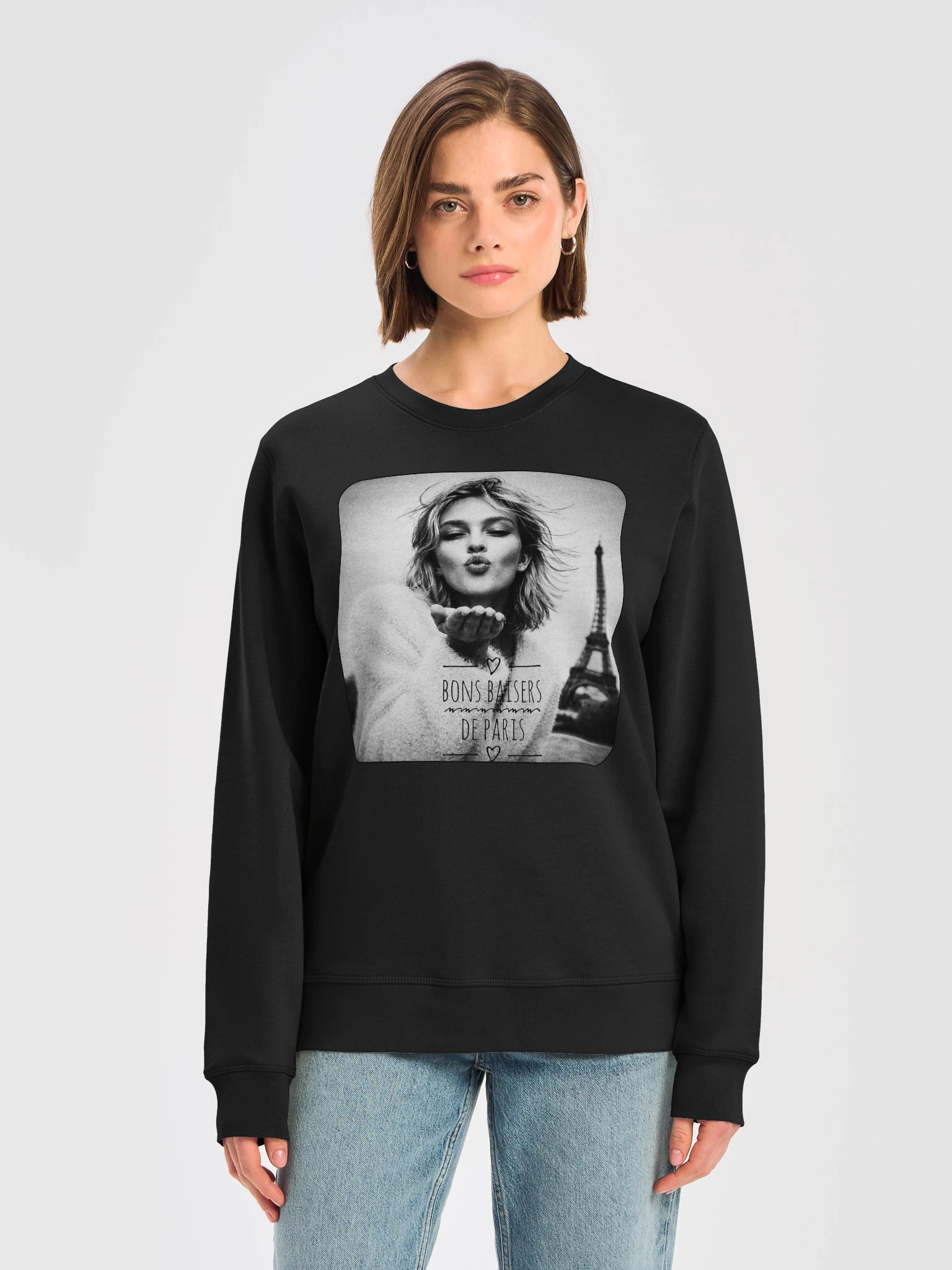 Bons Baisers de Paris — Parisian Kiss Wearable Art Sweatshirt product image (22)