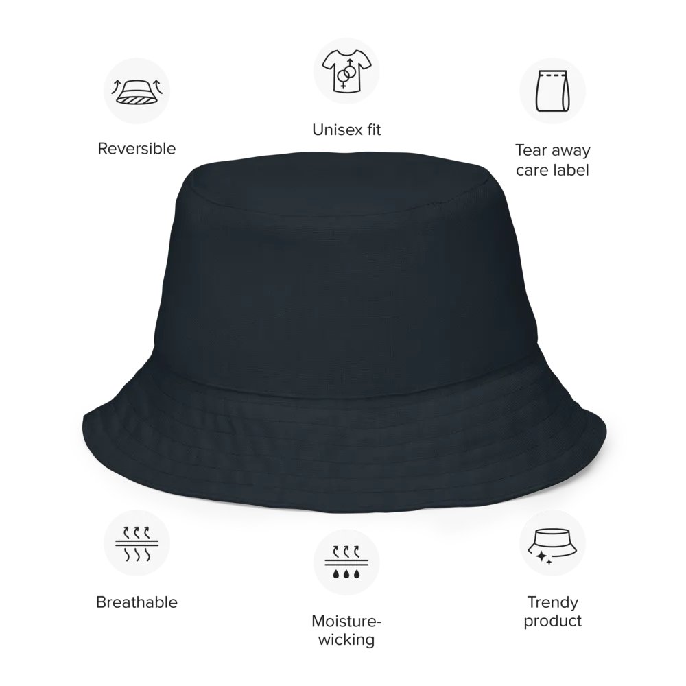 Camouflage Graphite Reversible Bucket Hat product image (7)