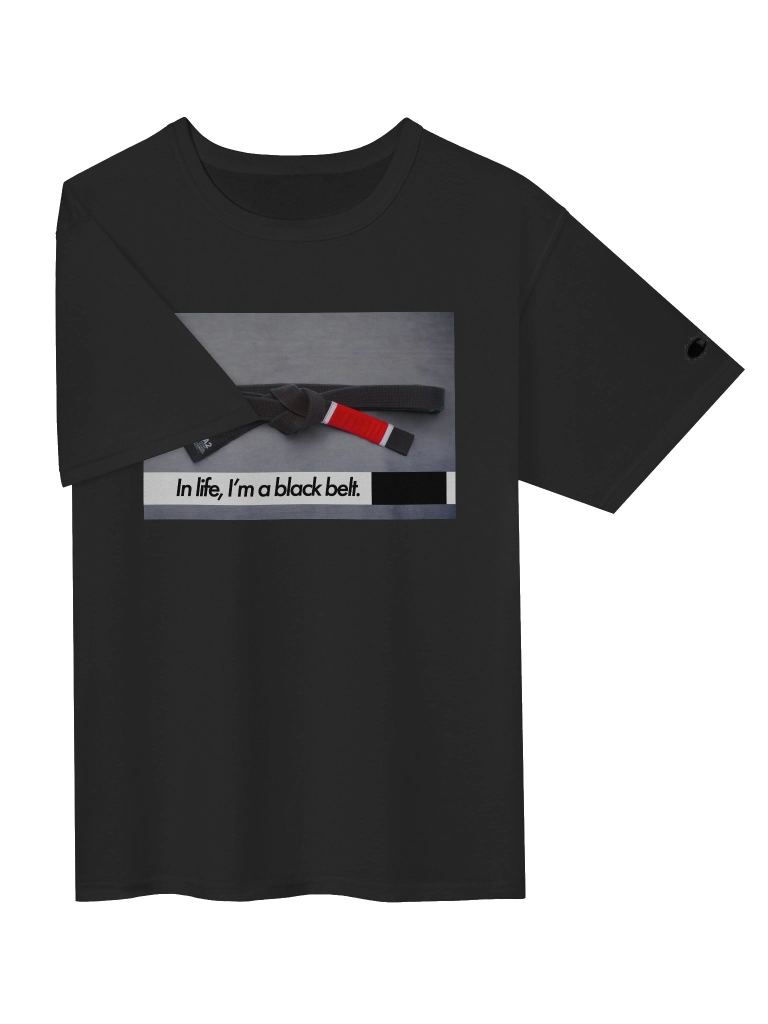 In life a black belt - UNDERHOOK x Champion Tee (Limited Edition) - Black product image (3)