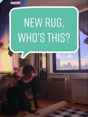 I got the first rug when I was 19, and now I'm 21 and think a change is due. I'll make a video going over the differences between the rugs soon! #adhdhometv #optimizenotorganize #nycapartment #semiglosspaint #floorperson #roomupdate 