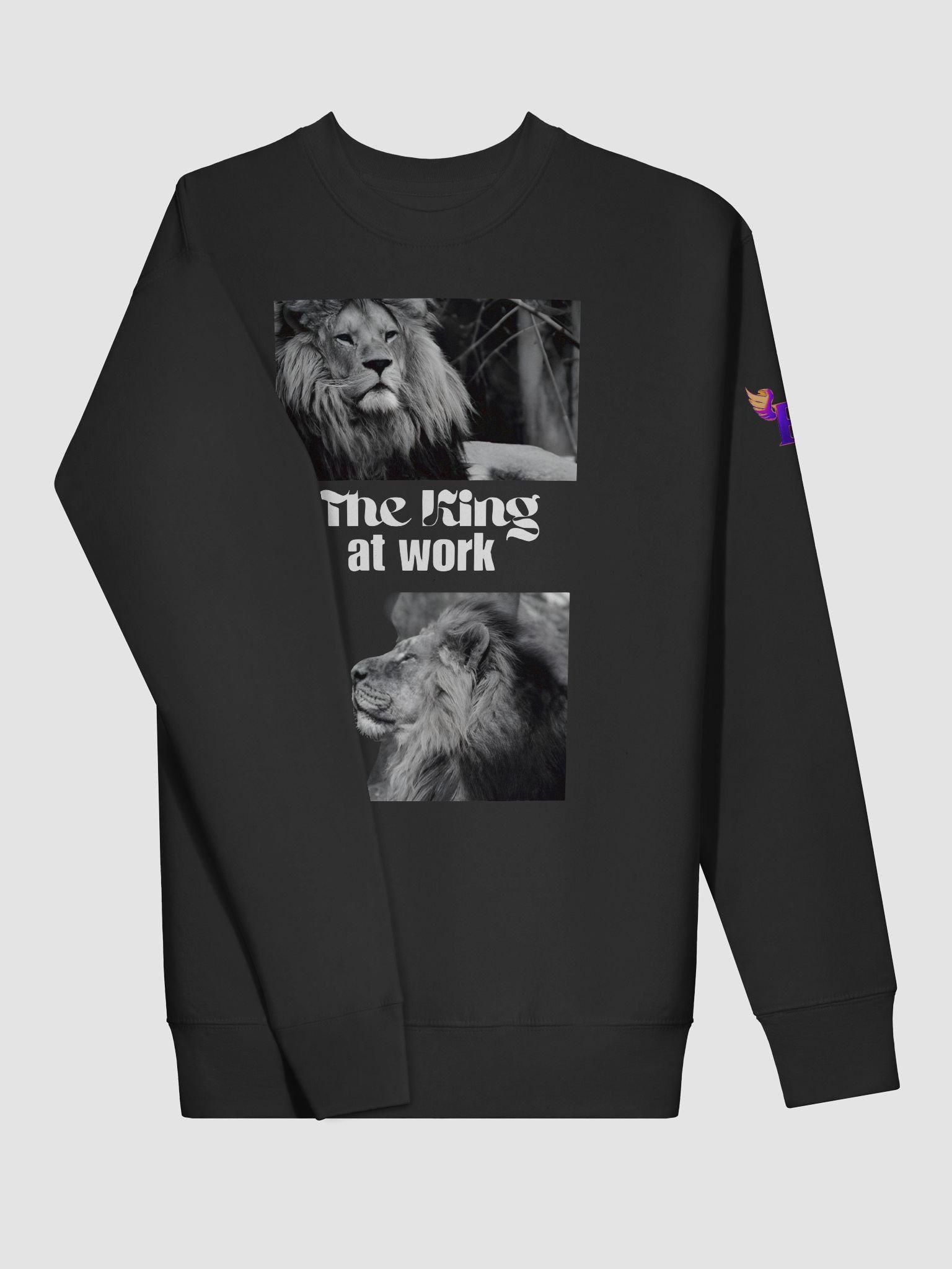 The king at work: Crew neck product image (3)
